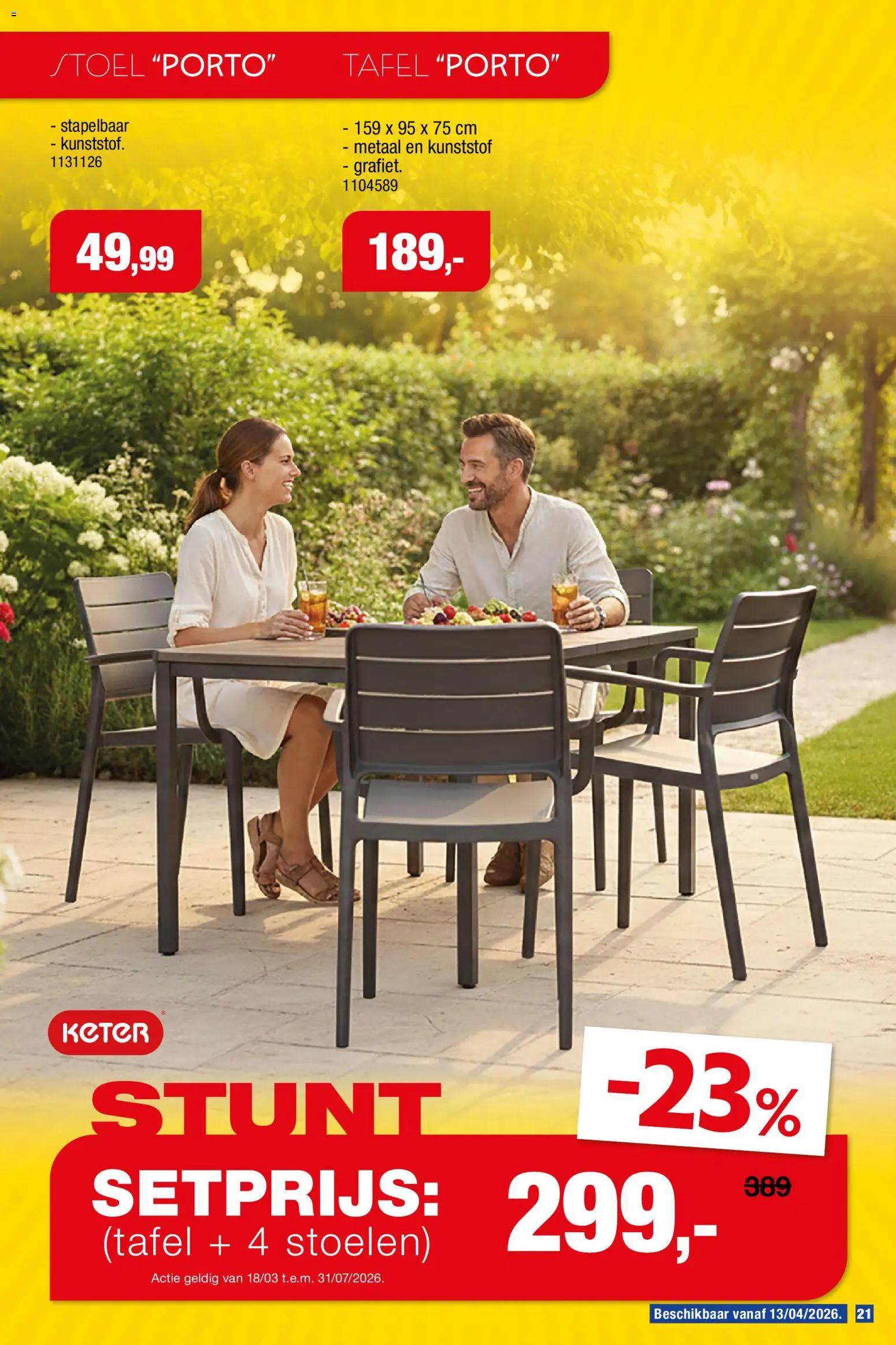 {H1} | Pagina: 21 | Producten: Tafel, Stoel