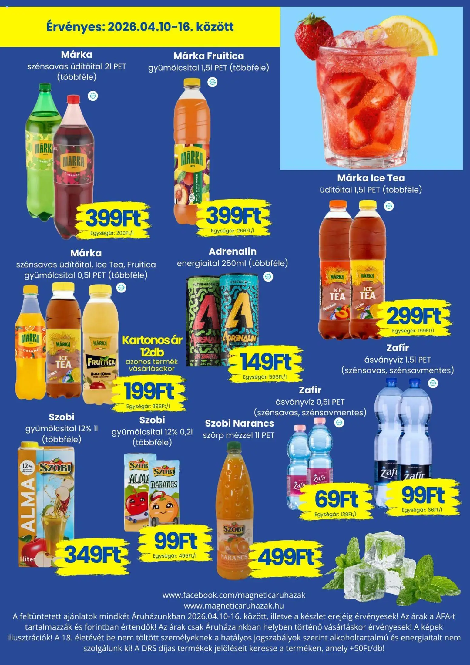 Magnetic akciós ujság - amely érvényes a következő dátumtól: 10.04.2026 | Oldal: 13 | Termékek: Gyümölcsital, Ice tea, Alma, Multivitamin