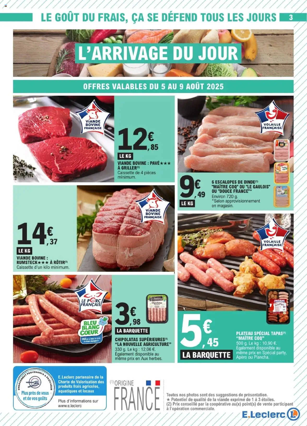  | Page: 3 | Produits: Plateau, Volaille, Viande, Rumsteck