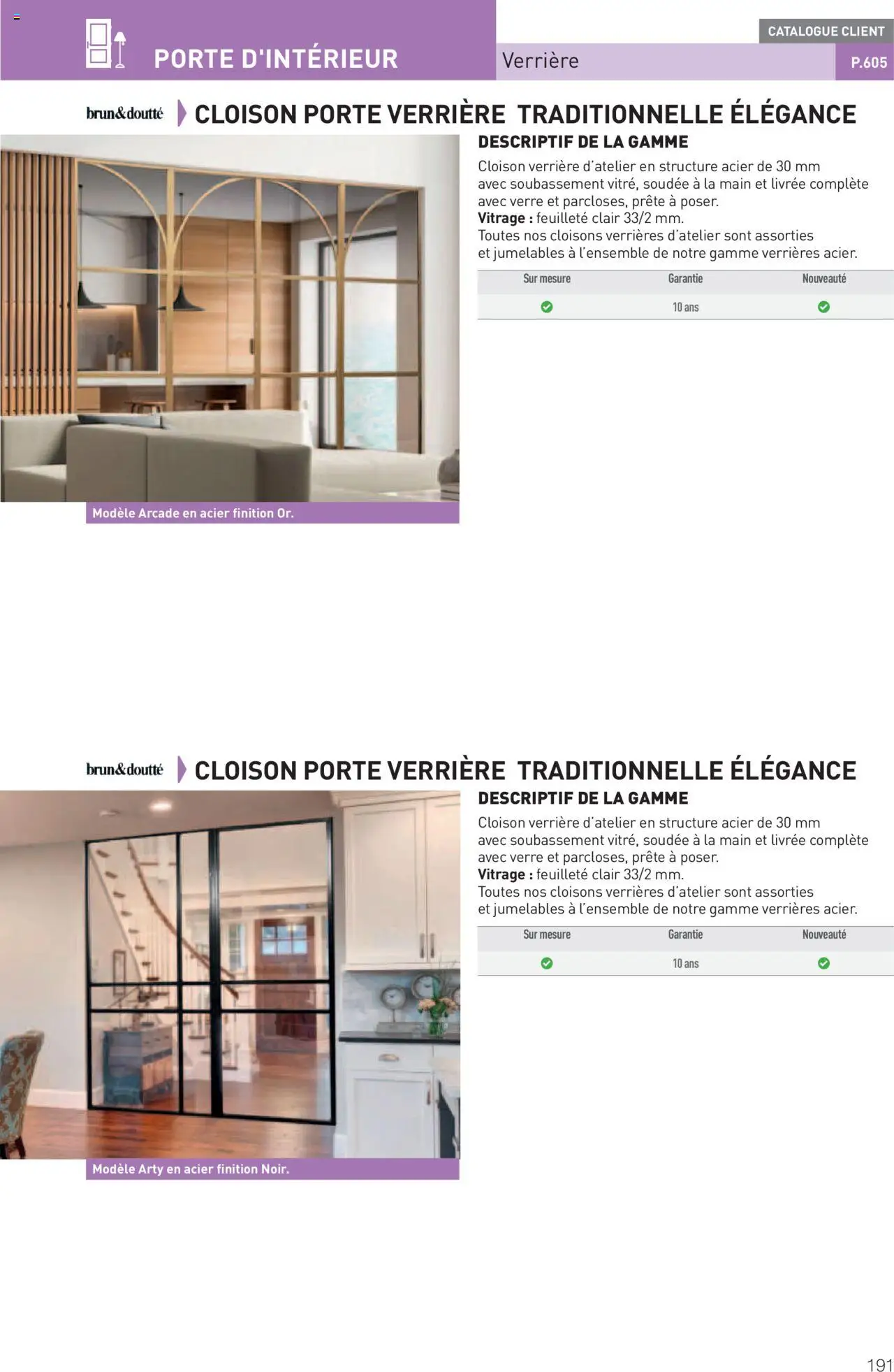  | Page: 191 | Produits: Verrière, Porte