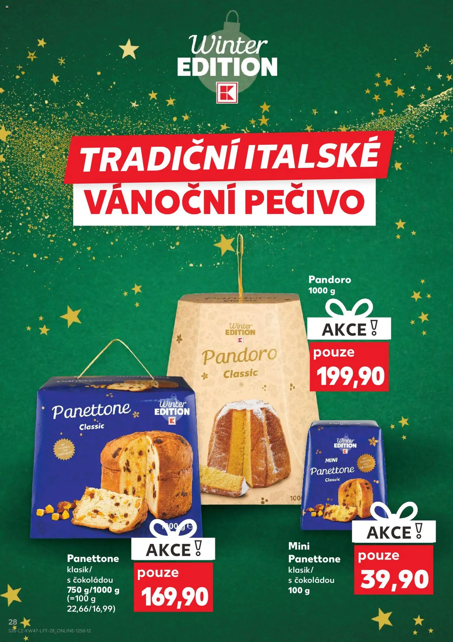 Kaufland leták - Chomutov od 19.11.2025 | Strana: 28 | Produkty: Panettone, Pečivo