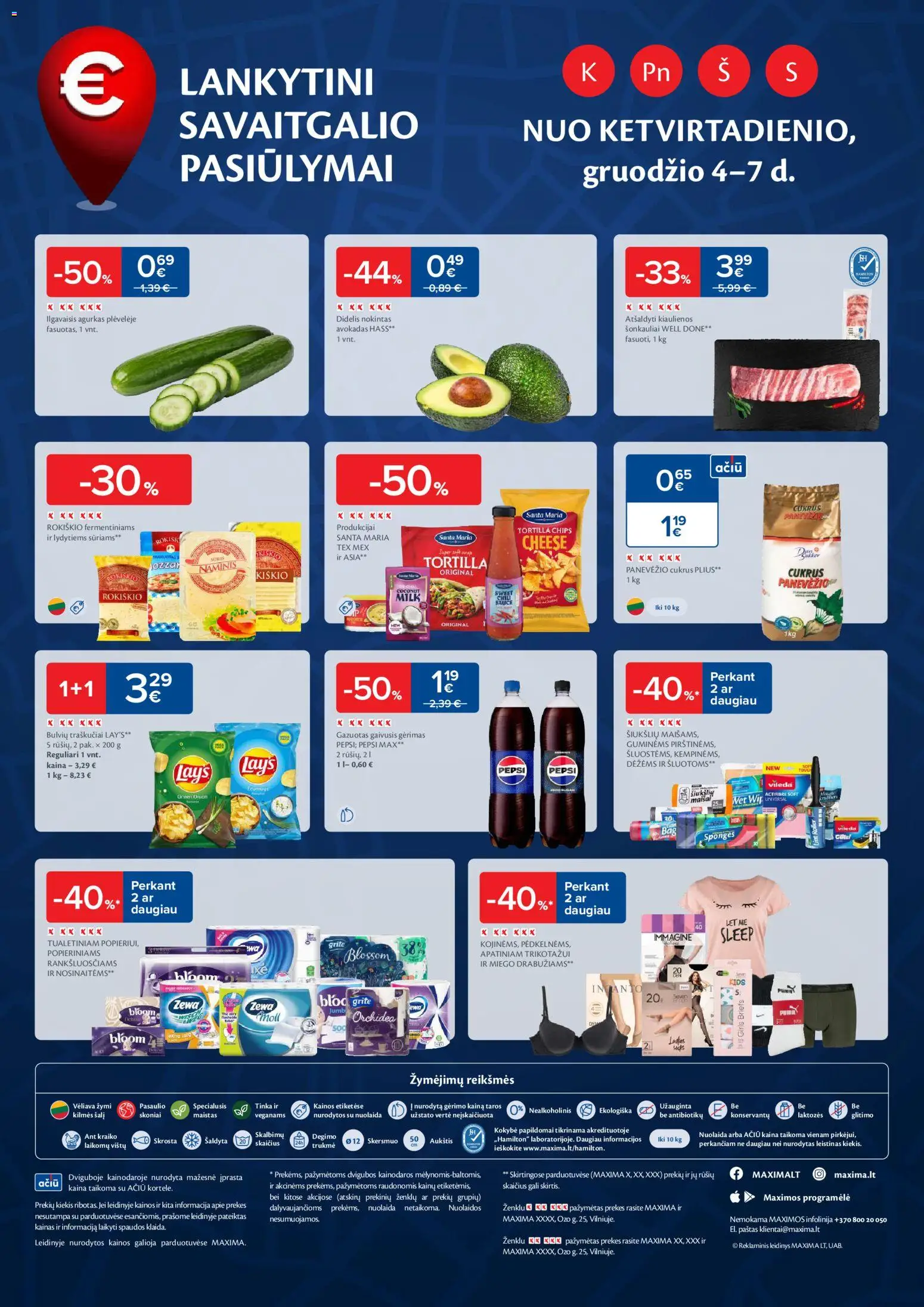 MAXIMA akcijos nuo 02.12.2025 | Puslapis: 24 | Prekių: Agurkas, Kiaulienos, Cukrus, Traškučiai