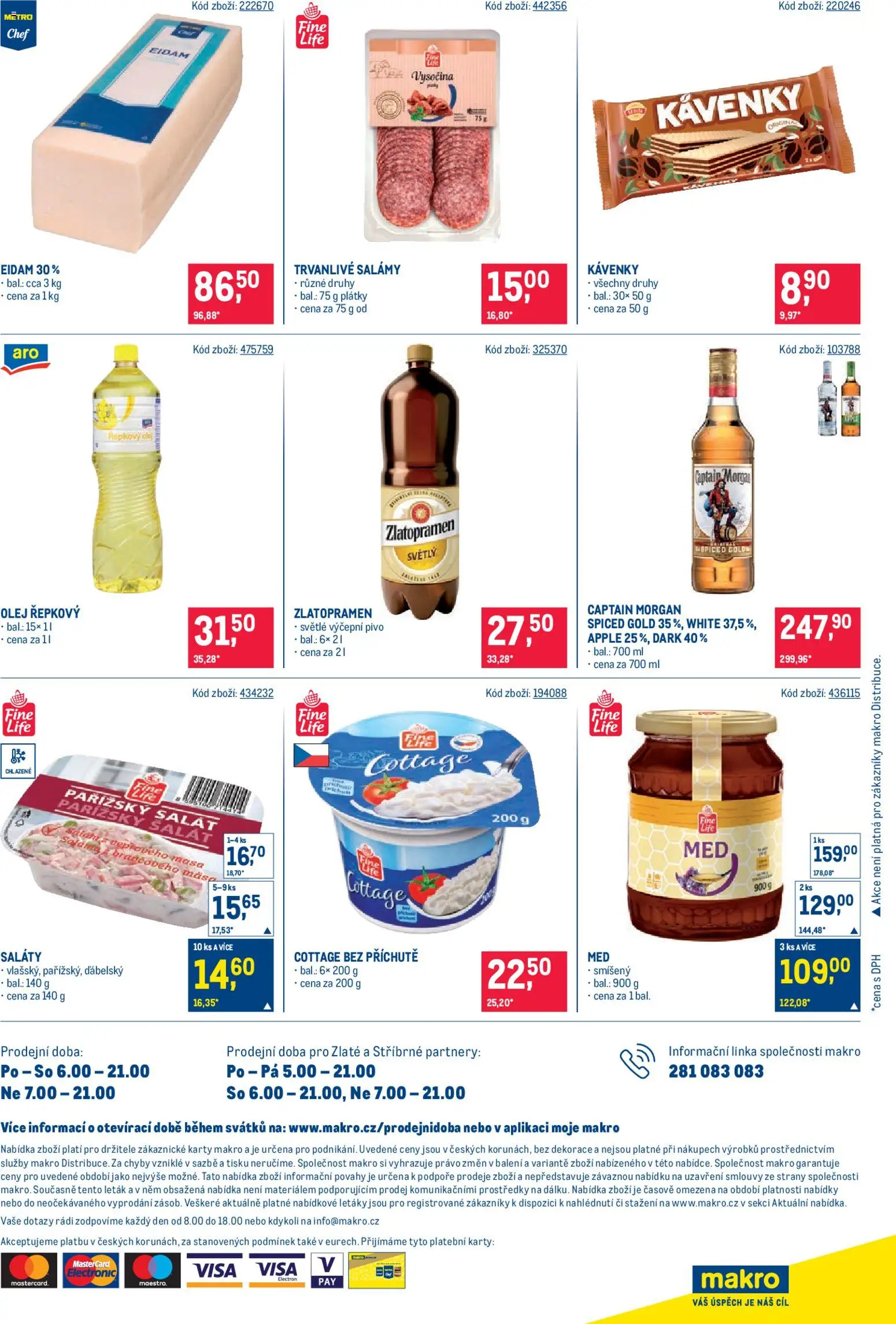 Makro leták - Maloobchod od 03.12.2025 | Strana: 16 | Produkty: Saláty, Salám, Salát, Karty