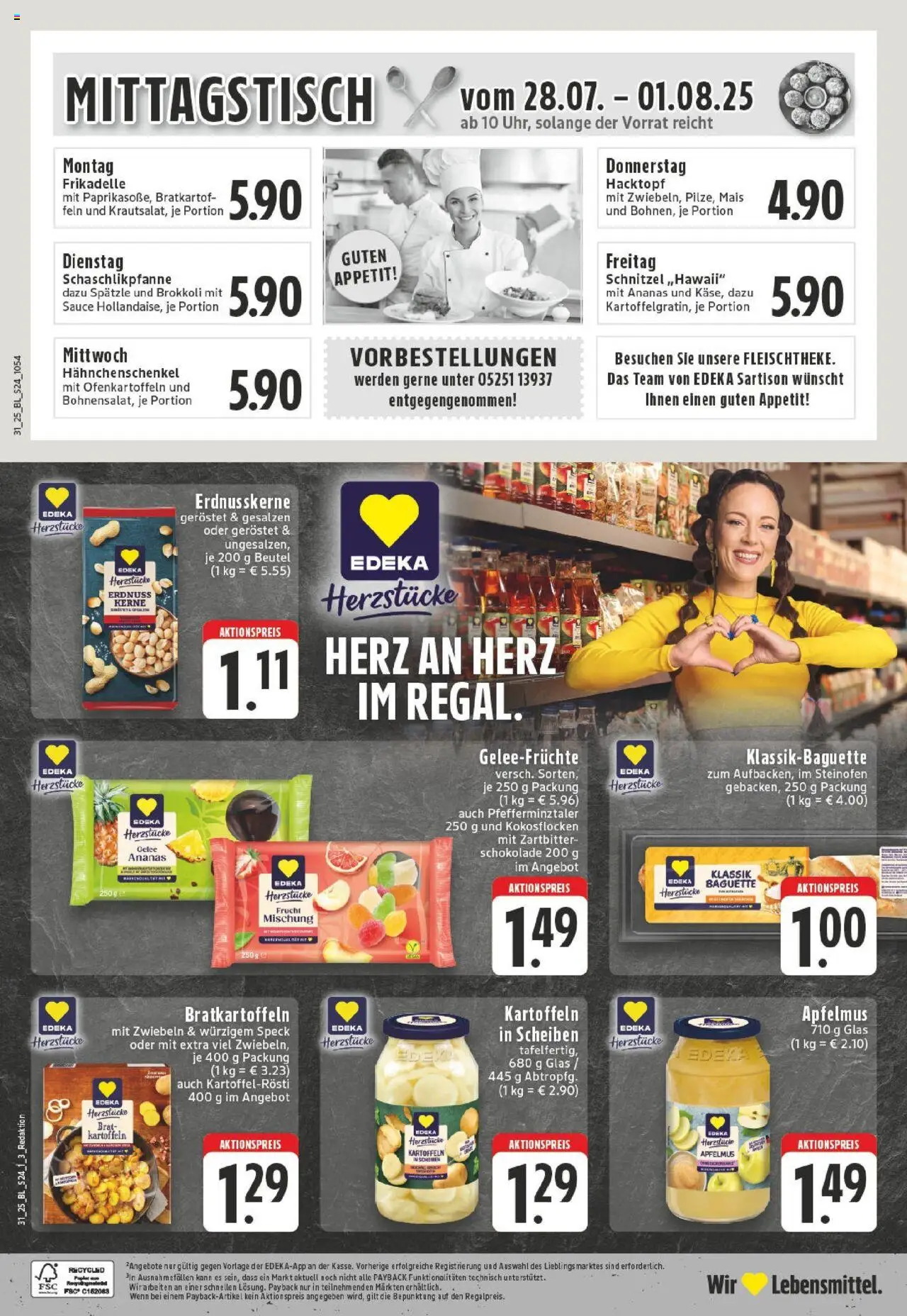Edeka prospekt Borchen	 - gültig ab dem 27.07.2025 | Seite: 24 | Produkte: Schokolade, Schnitzel, Apple, Kartoffeln
