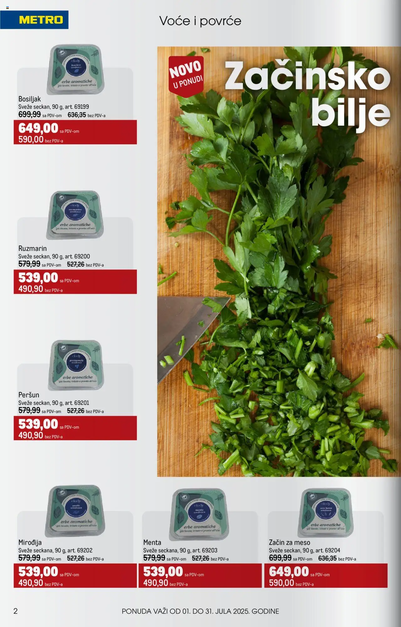 Metro katalog - važi od 01.07.2025 | Strana: 2 | Proizvode: Pronto