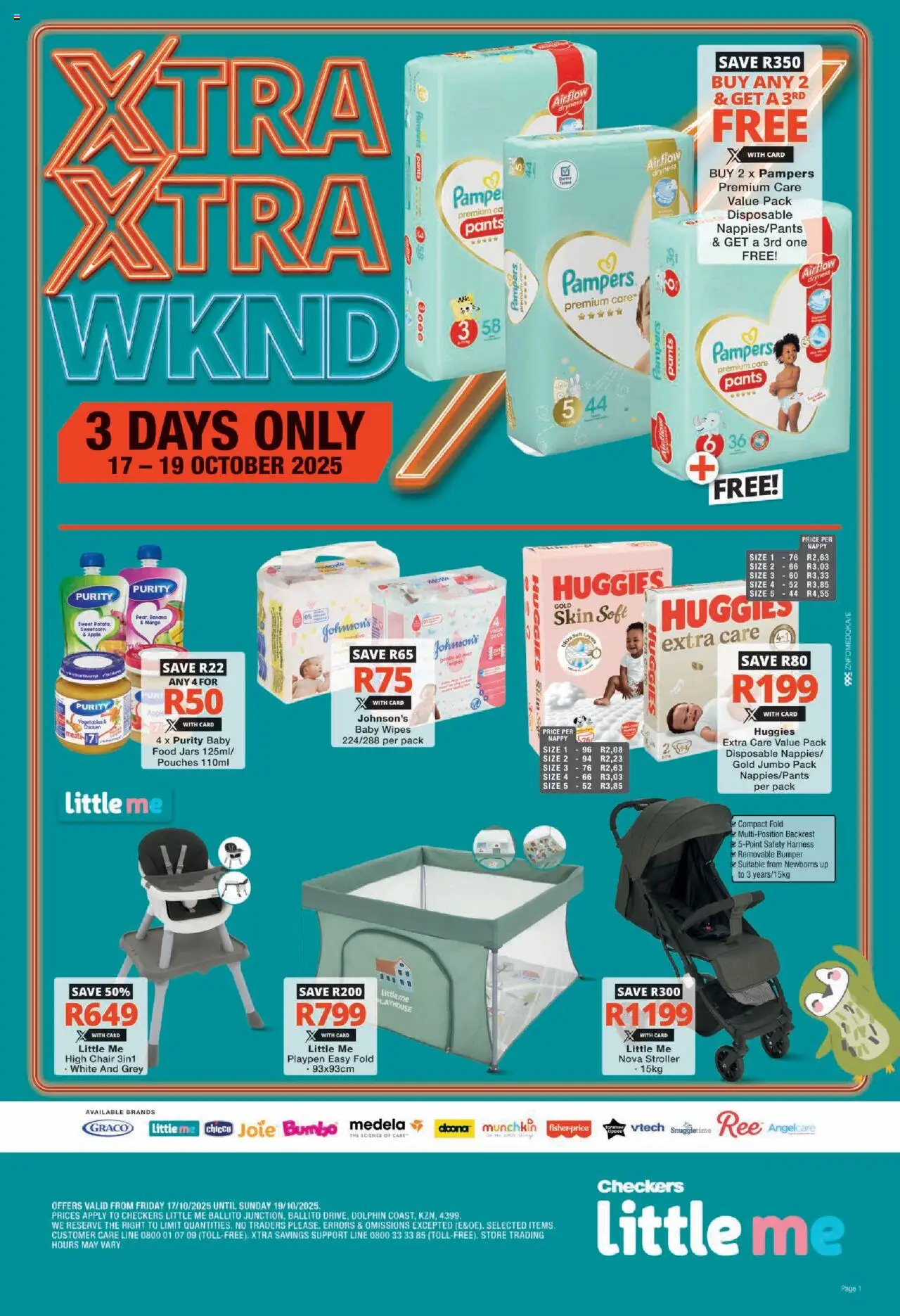 New Checkers catalogue – valid from 17.10.2025 | Page: 1 | Products: Pants, Chair, Chicken