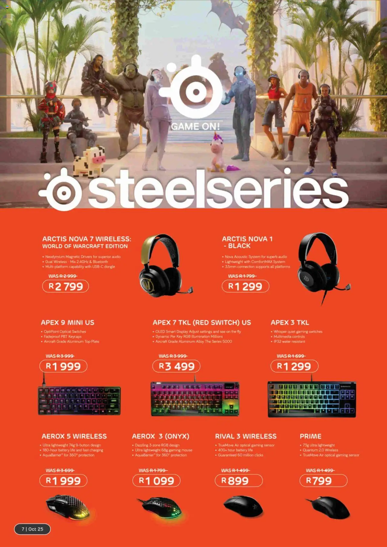 New Computer Mania catalogue – valid from 01.10.2025 | Page: 8 | Products: Mouse, Plate, Battery, Switch