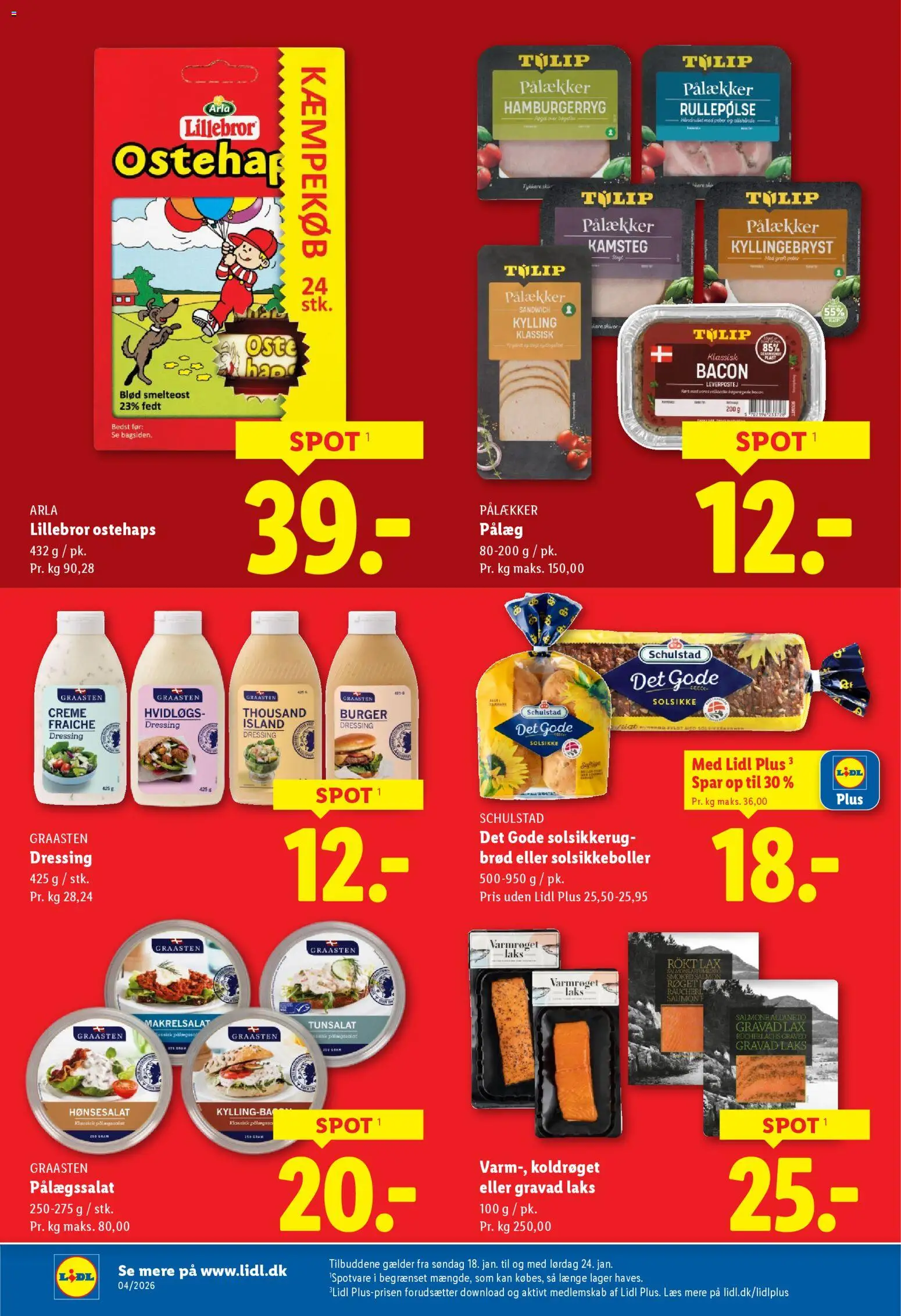 Lidl tilbudsavis – gyldig fra 18.01.2026 | Side: 6 | Produkter: Pålæg, Dressing, Peber, Leverpostej