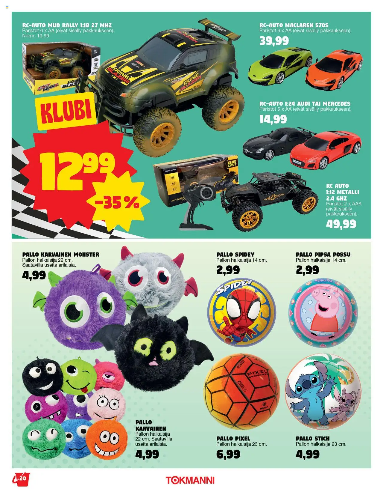 Tokmanni - Lelut 2025 – voimassa 28.04.2025 alkaen | Sivu: 20