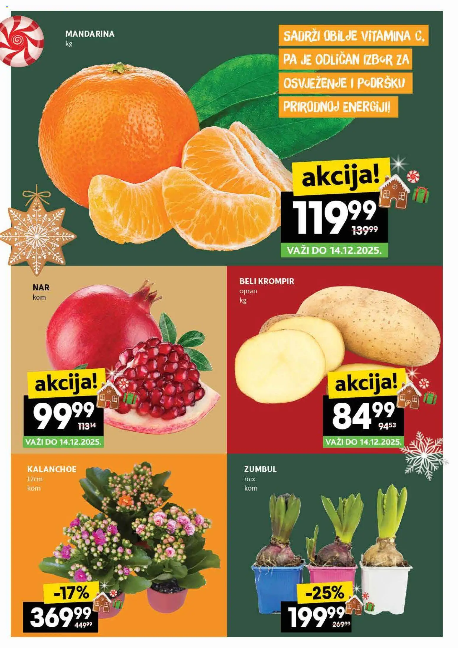 Idea katalog - važi od 11.12.2025 | Strana: 2 | Proizvode: Mandarina, Krompir, Beli krompir