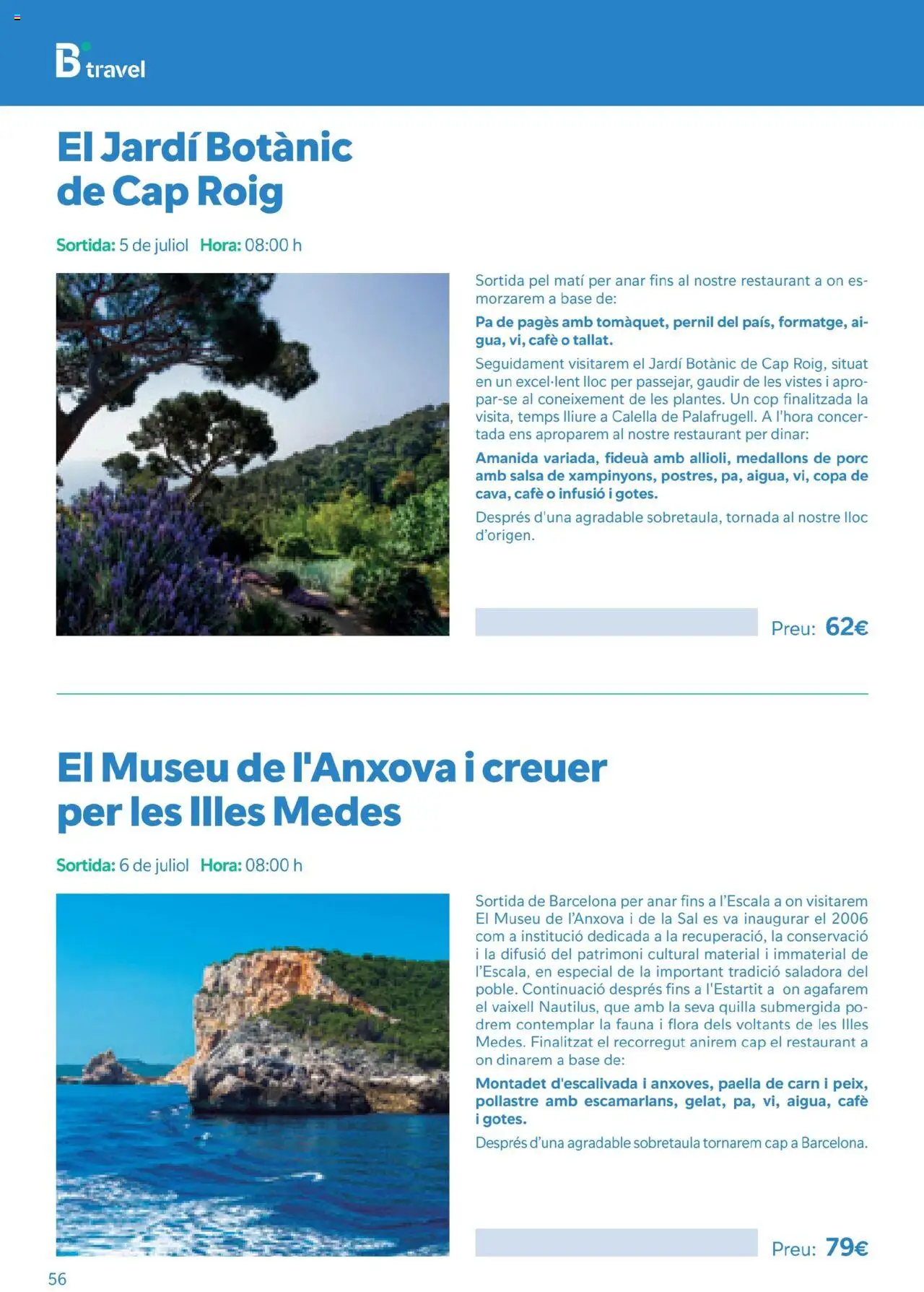 B the travel brand Viatges i Excursions │ válido desde el 01.05.2025 | Página: 56 | Productos: Café