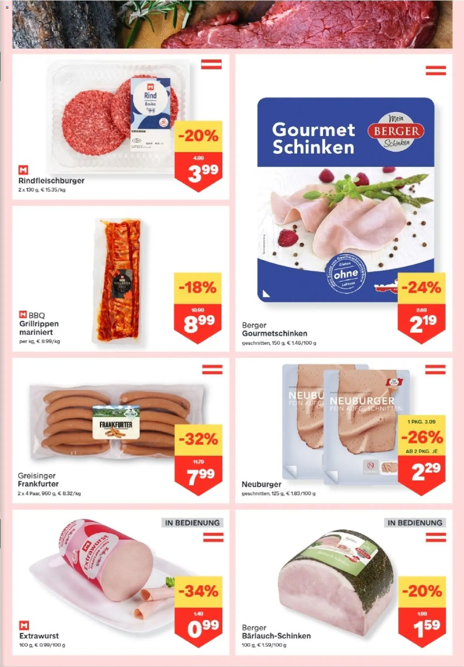 MPREIS Lenzing gültig ab 19.03.2026 | Seite: 3 | Produkte: Schinken