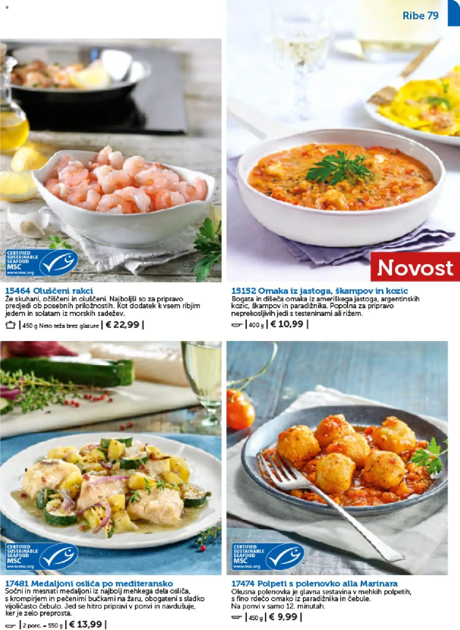 Novi Bofrost katalog ponudbe – veljaven od 01.02.2026 | Stran: 79 | Izdelki: Teza, Ribe, Omaka