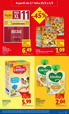 Pré-visualização Nestlé Cerelac Farinha Láctea, Emb. 2x450 g válido de 23.02.2026 | Página: 31
