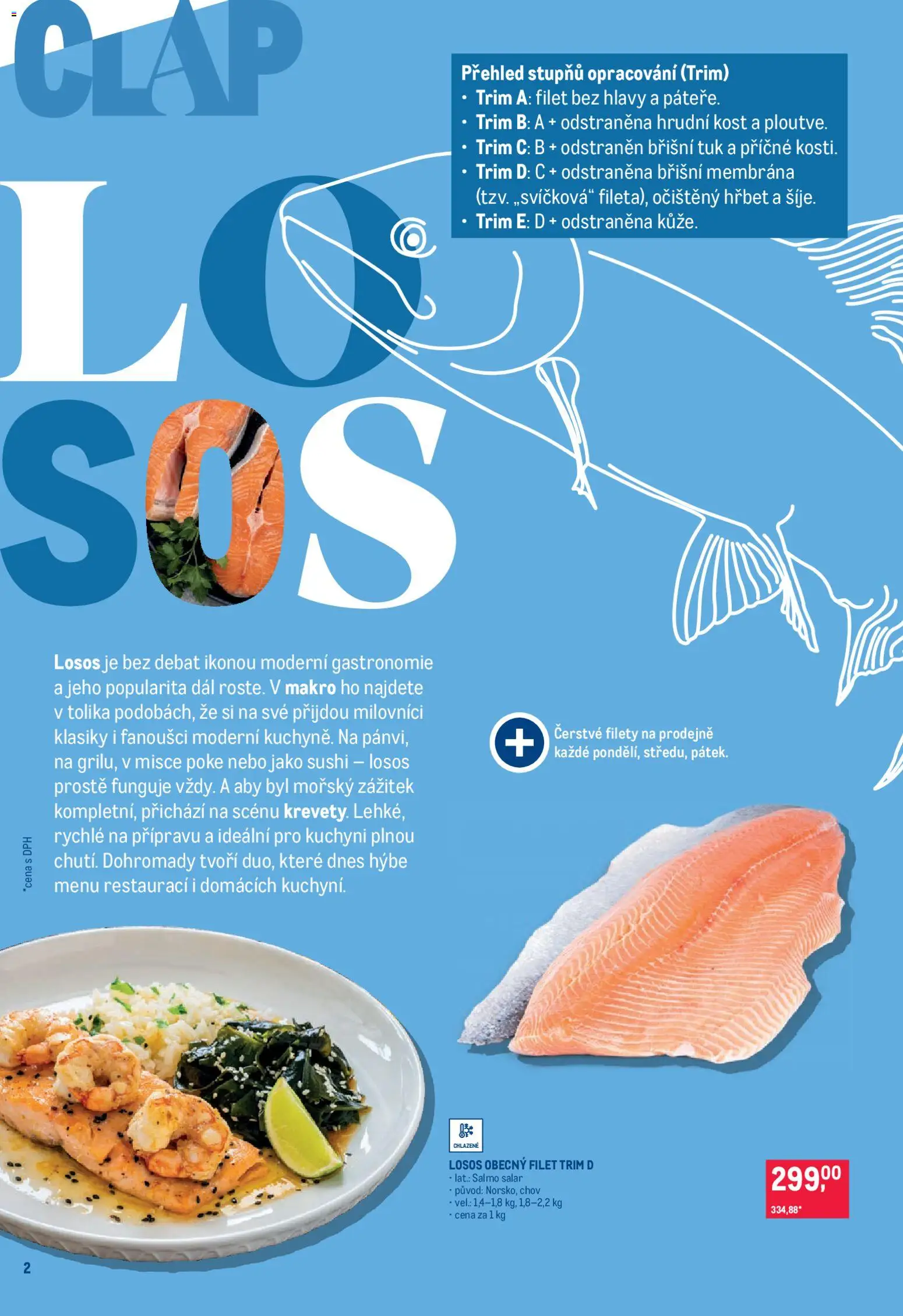 Makro leták - Pro milovníky jídla od 11.02.2026 | Strana: 2 | Produkty: Losos, Sushi, Filet