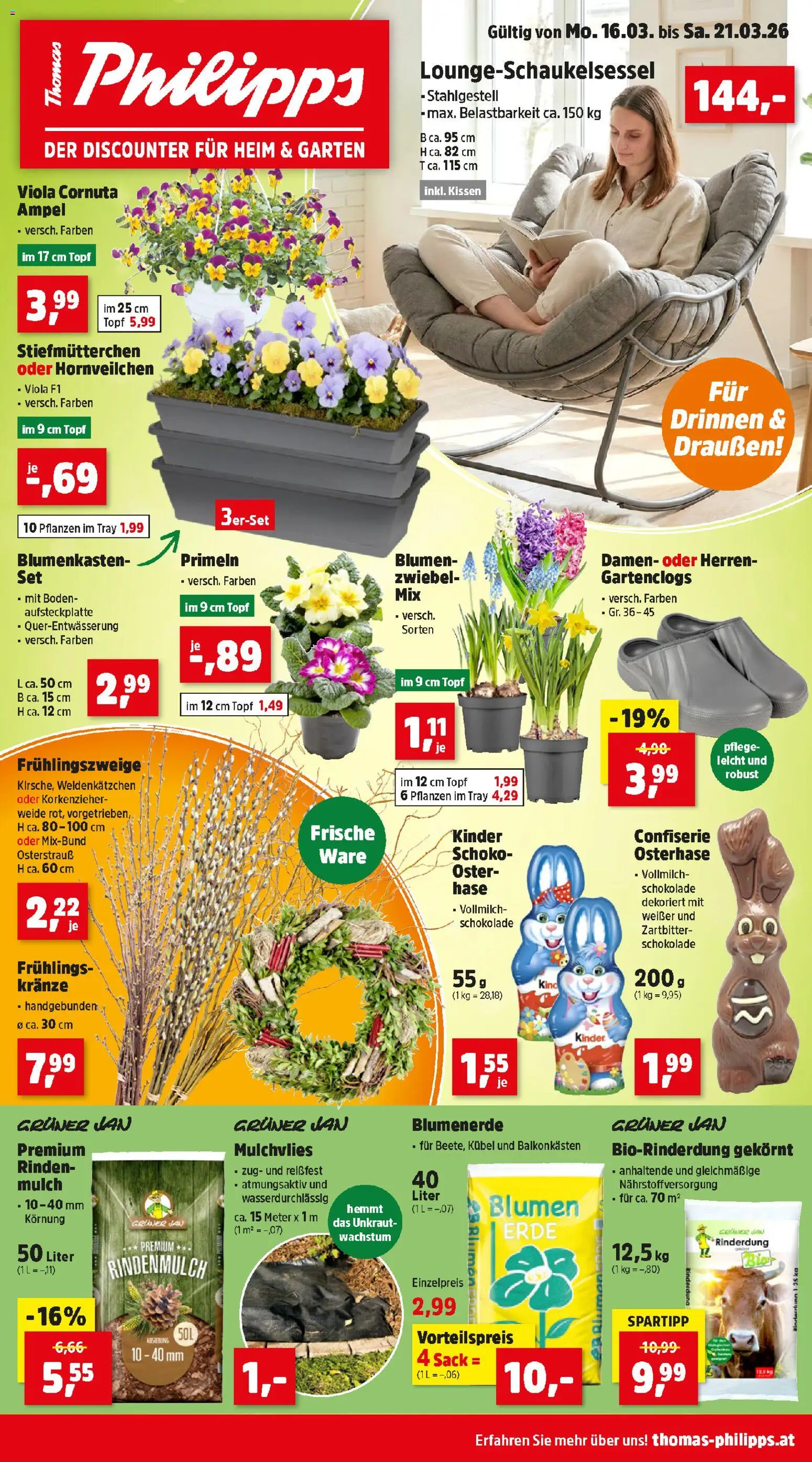 Thomas Philipps Flugblatt gültig ab 16.03.2026 | Seite: 1 | Produkte: Kissen, Schokolade