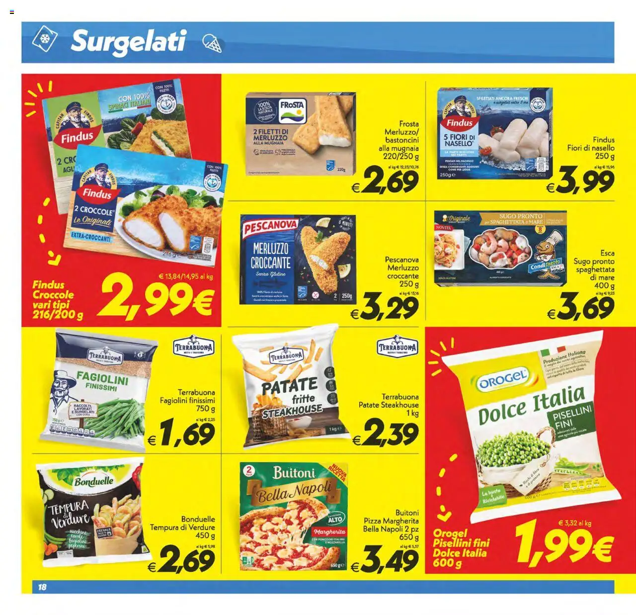 Volantino SuperConveniente del 22.08.2025 | Pagina: 18 | Prodotti: Merluzzo, Verdure, Mozzarella, Nasello