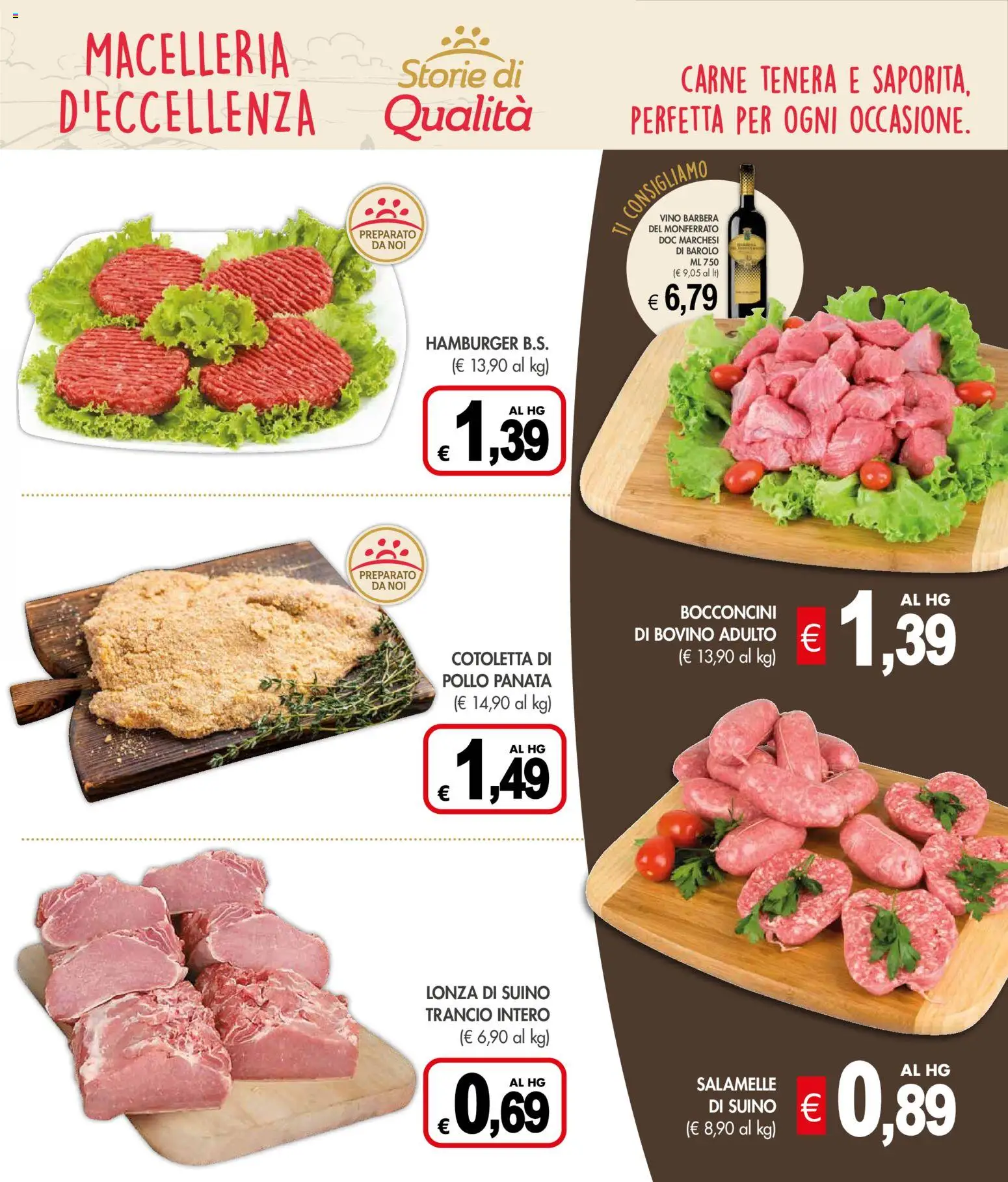 Volantino Presto Fresco del 16.02.2026 | Pagina: 3 | Prodotti: Bovino, Pollo, Suino, Hamburger