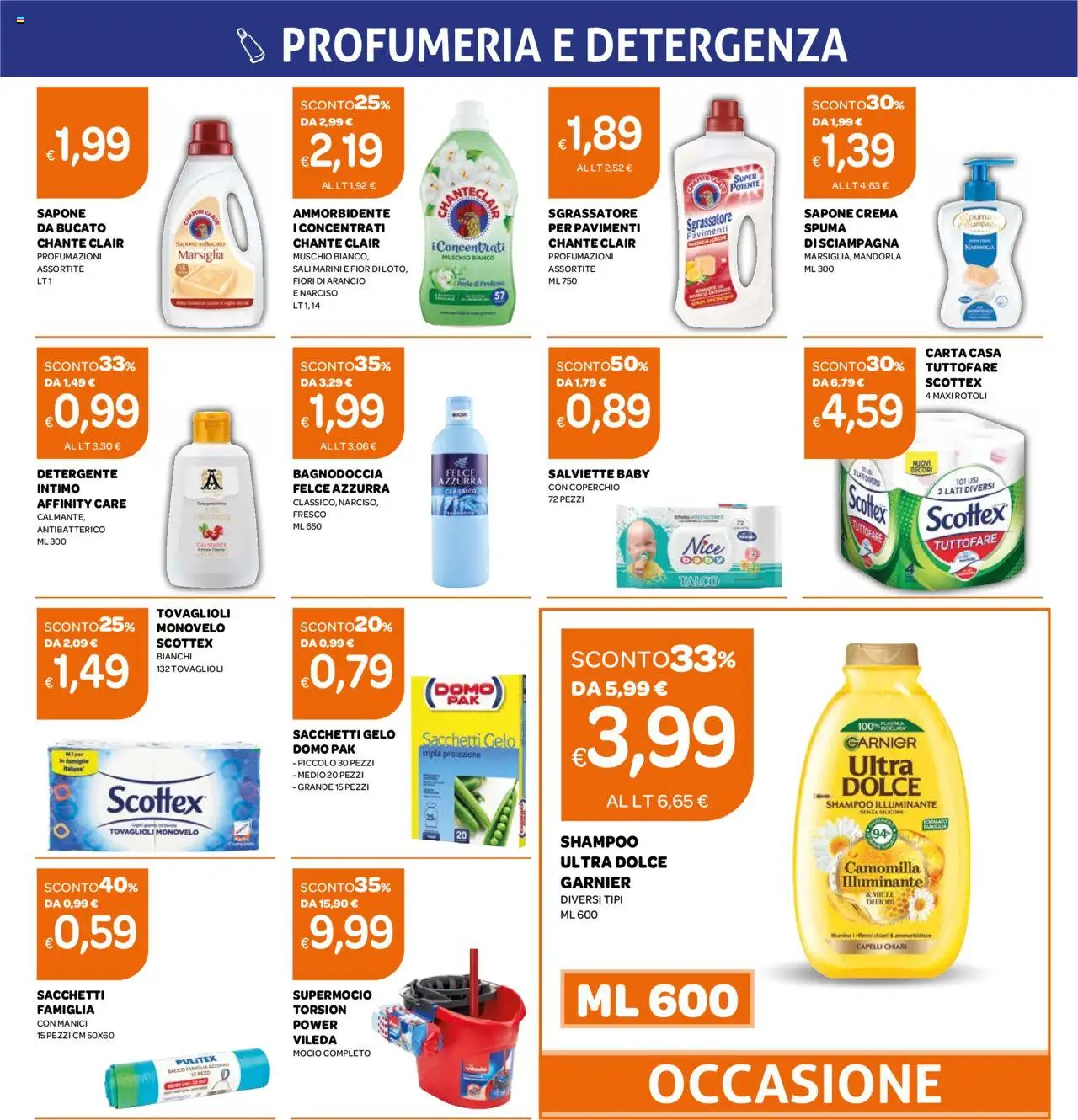 Volantino Ekom del 09.09.2025 | Pagina: 5 | Prodotti: Shampoo, Crema, Sapone, Intimo