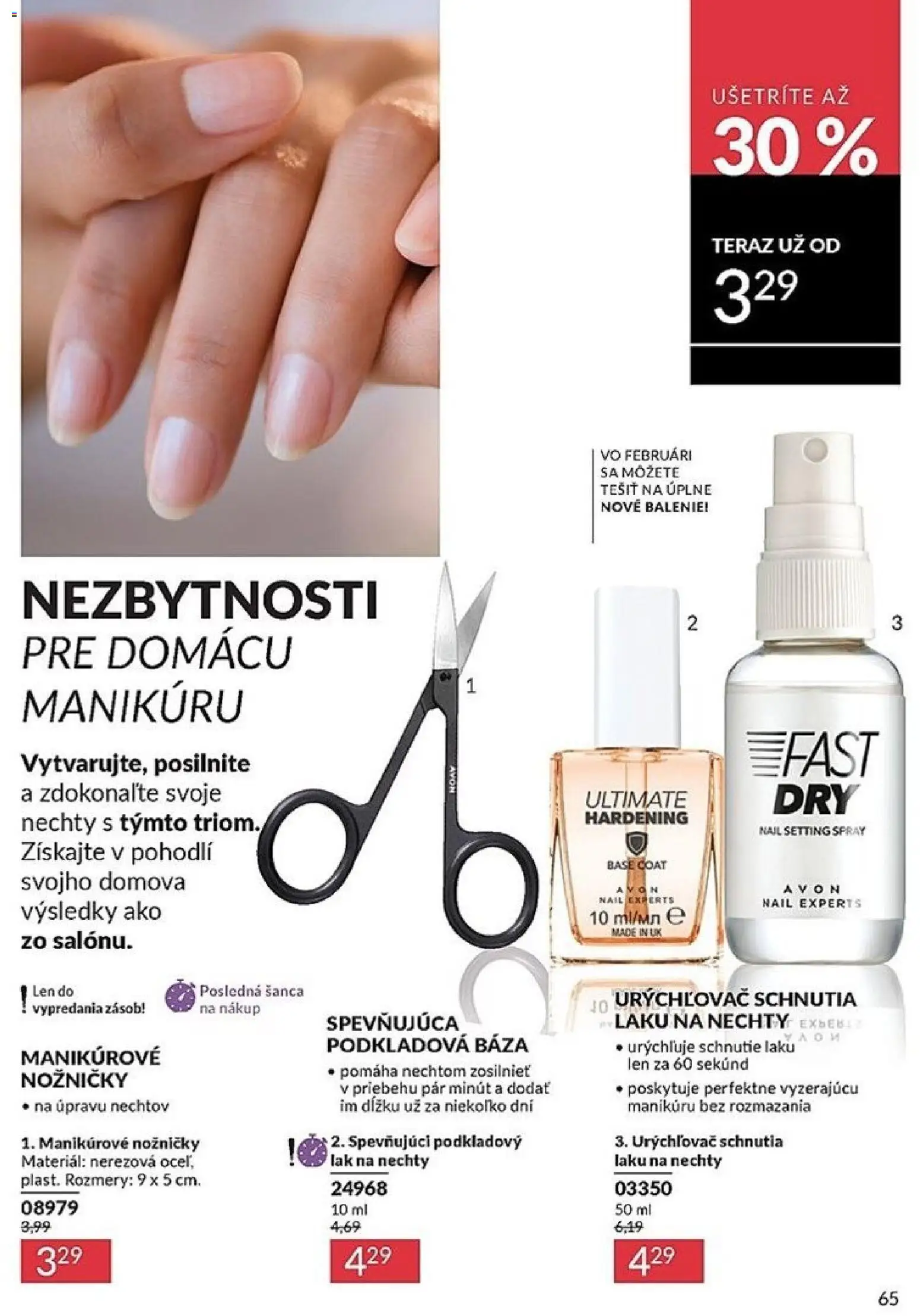 Nové Avon akcie – leták je platný od 01.01.2026 | Strana: 65 | Produkty: Lak na nechty