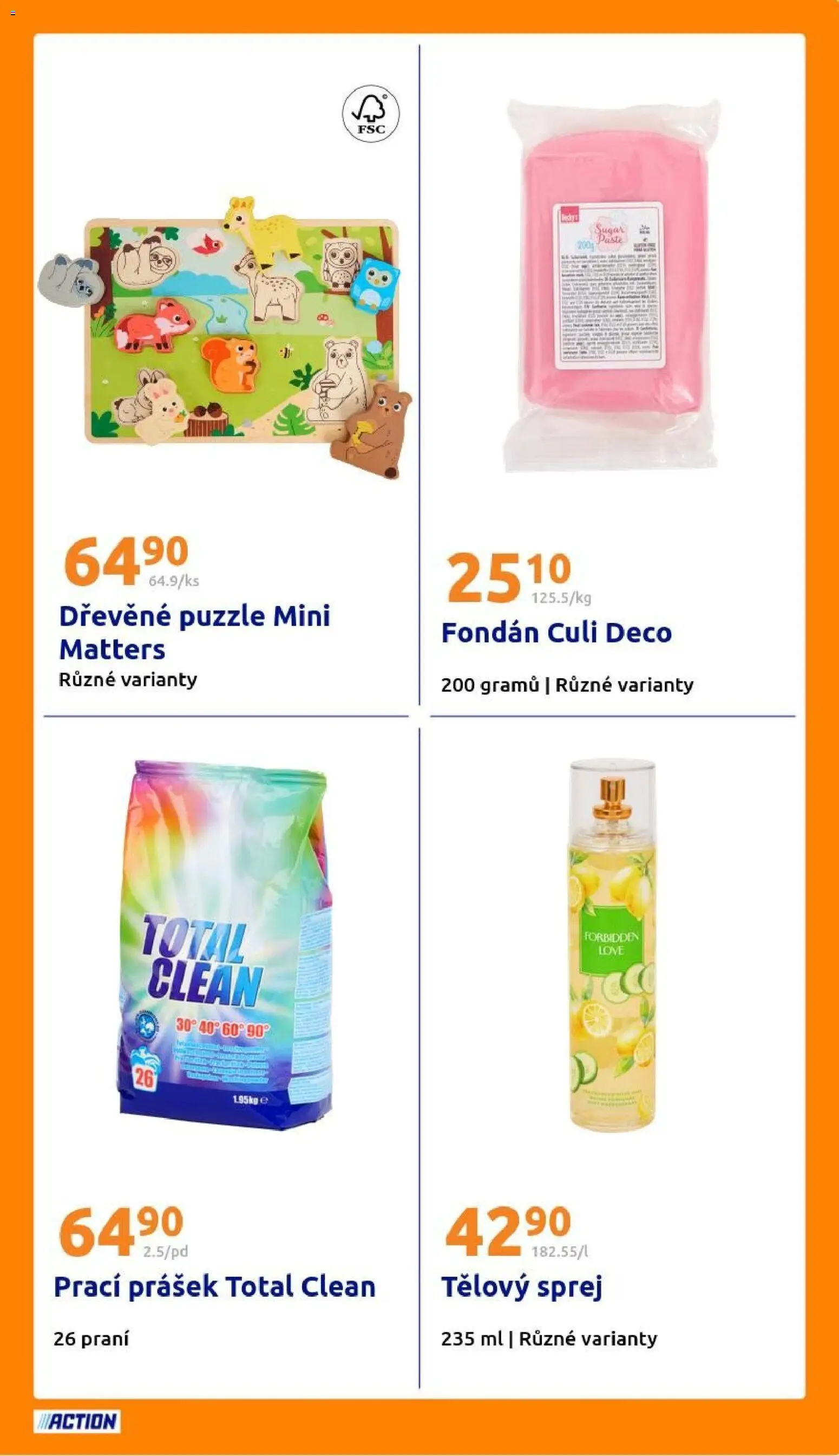 Action leták od 22.10.2025 | Strana: 23 | Produkty: Fondán, Puzzle, Prací Prášek