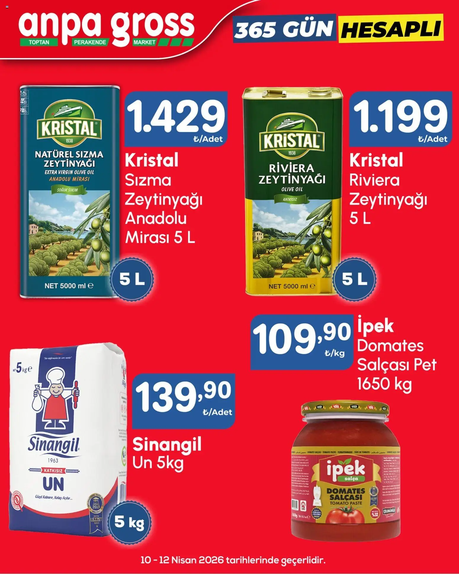 Anpa Gross Katalog - 10.04.2026 tarihinden itibaren geçerlidir | Sayfa: 1 | Ürünler: Domates