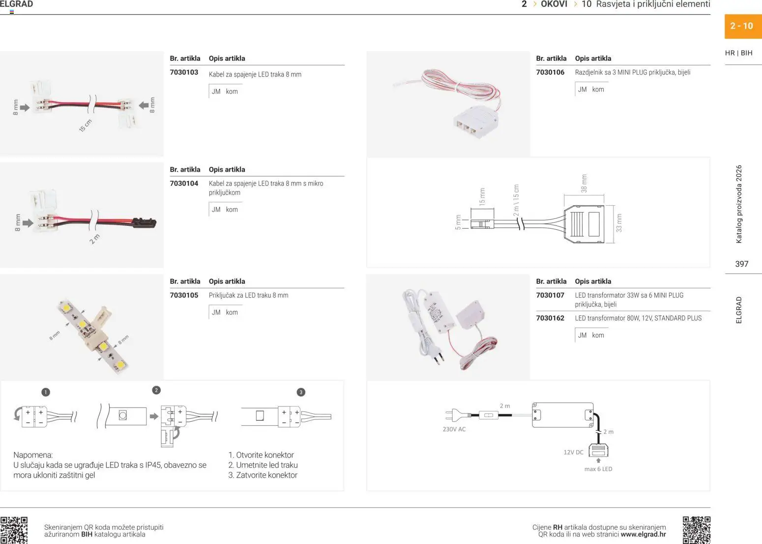 Elgrad katalog | vrijedi od 14.04.2026 | Stranica: 6 | Proizvodi: Rasvjeta, Kabel, Konektor