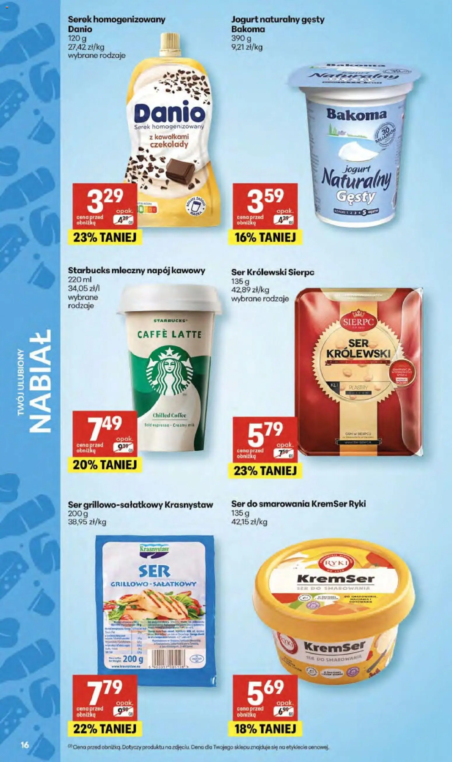 Delikatesy Centrum gazetka - Sklepy Własne od 09.04.2026 | Strona: 16 | Produkty: Czekolady, Jogurt naturalny gęsty, Jogurt naturalny, Jogurt