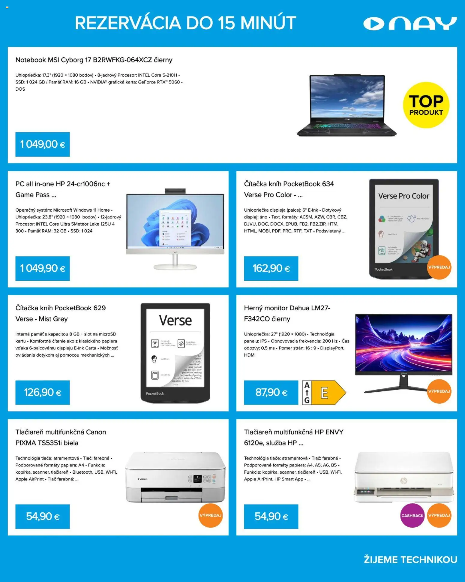 Nové NAY Elektrodom akcie – leták je platný od 12.01.2026 | Strana: 3 | Produkty: Monitor, Rám, PC, Tlačiareň