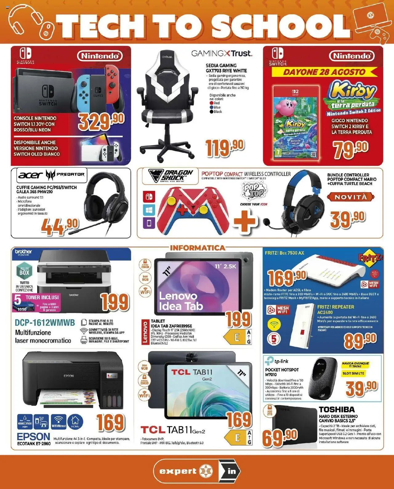 Volantino Ipercoop del 27.08.2025 | Pagina: 4 | Prodotti: Router, Tablet, Fotocamera, Terra