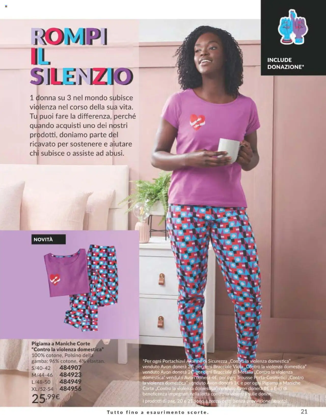 Volantino Avon del 01.09.2025 | Pagina: 21 | Prodotti: Pigiama, Bracciale