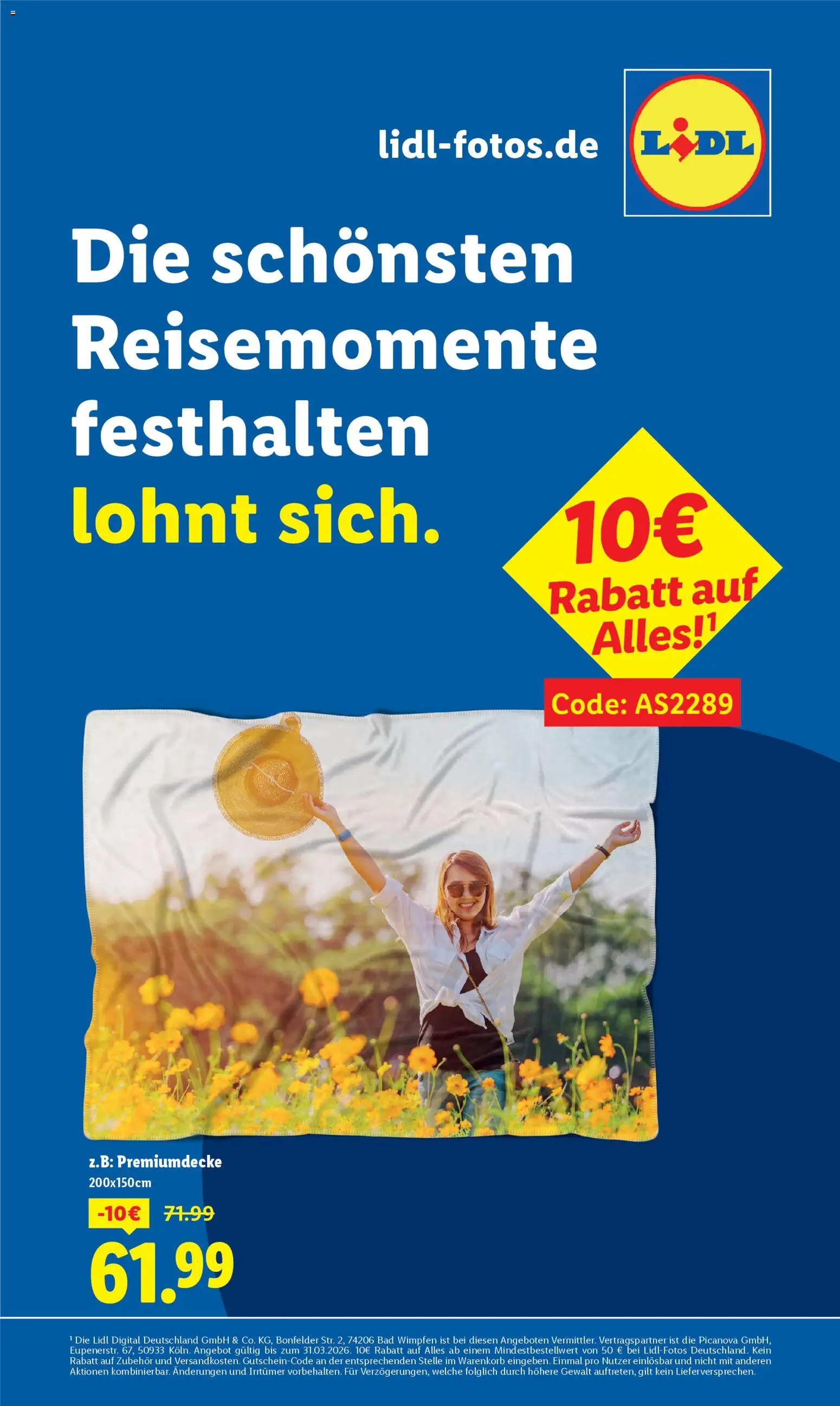 Lidl Reisen Prospekt 	 | 28.02.2026 | Wie erhält man einen begrenzten Rabatt? | Deutschland