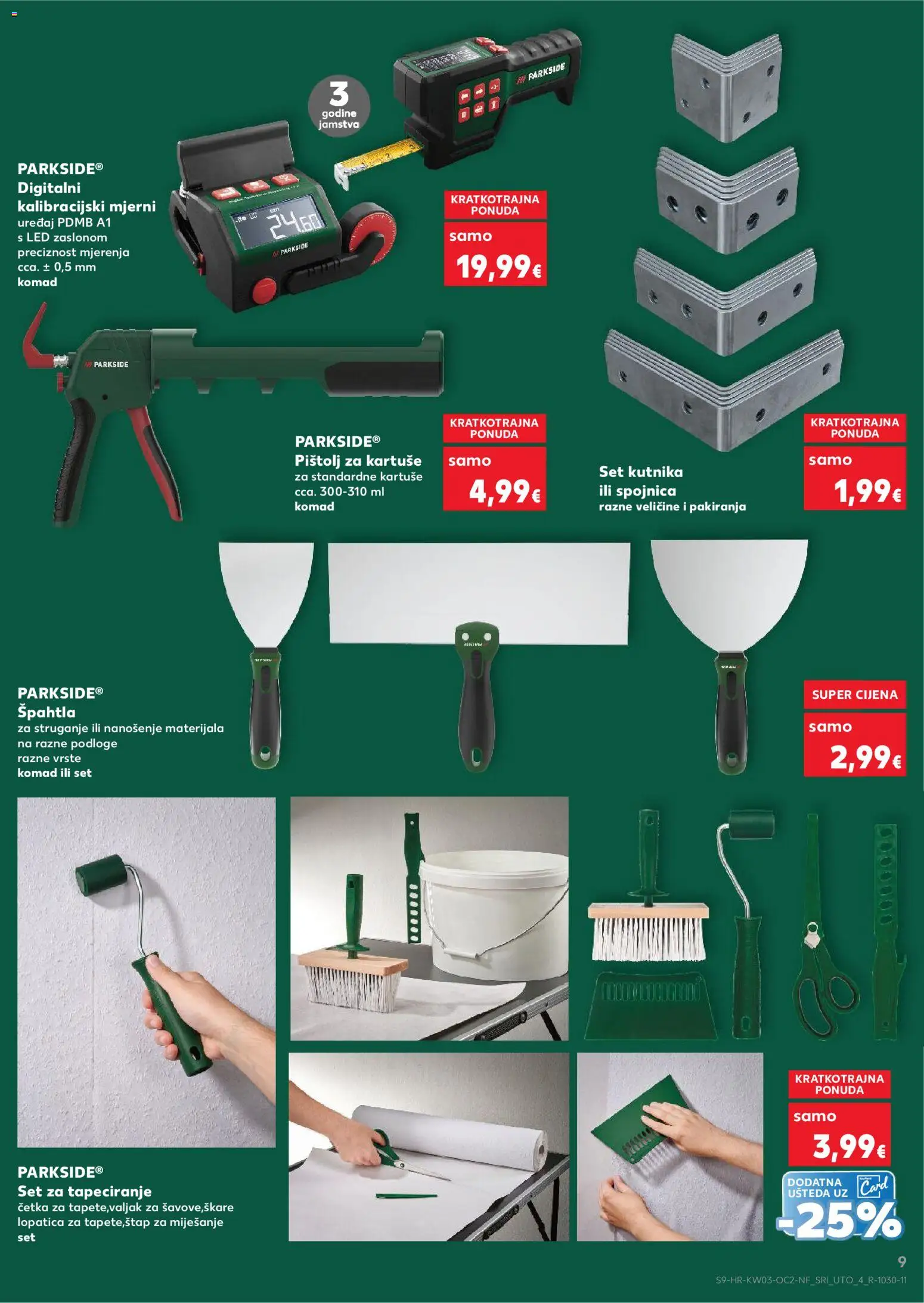 Kaufland HR akciós ujság - amely érvényes a következő dátumtól: 14.01.2026 | Oldal: 9 | Termékek: Parkside