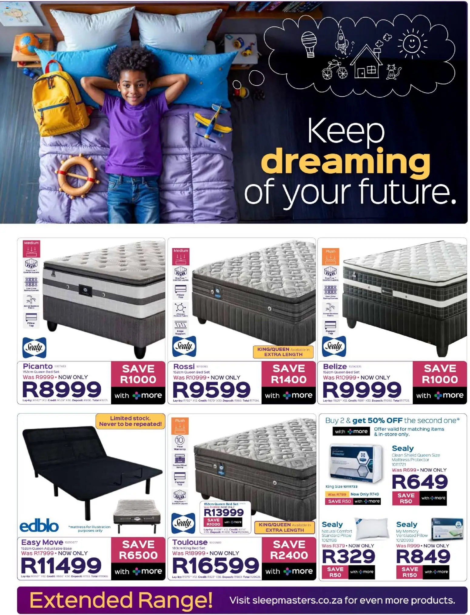 New Sleepmasters catalogue – valid from 15.01.2026 | Page: 5 | Products: King bed, Bed, Mattress, Pillow