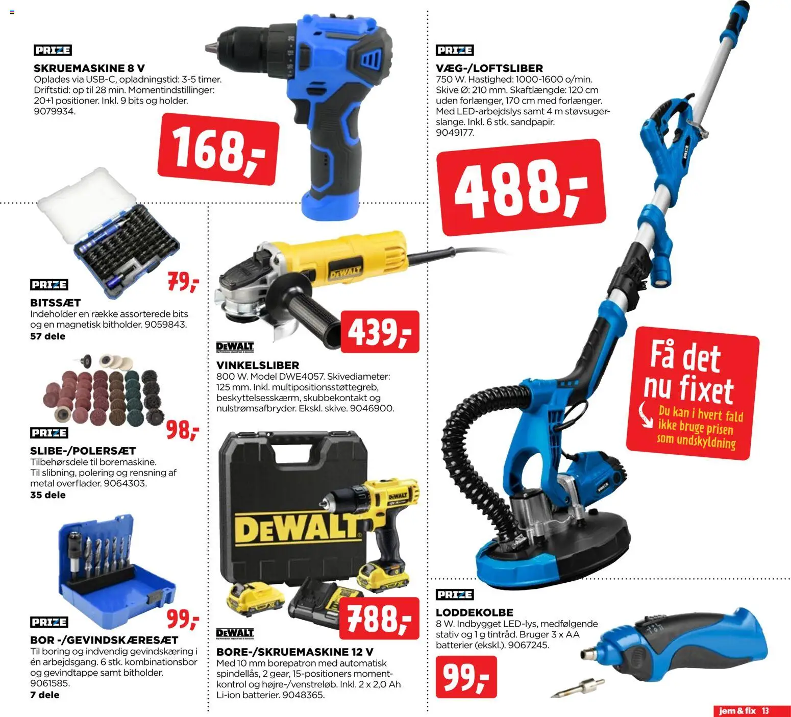 Jem & fix tilbudsavis – gyldig fra 07.12.2025 | Side: 13 | Produkter: Batterier, Søm, Støvsuger