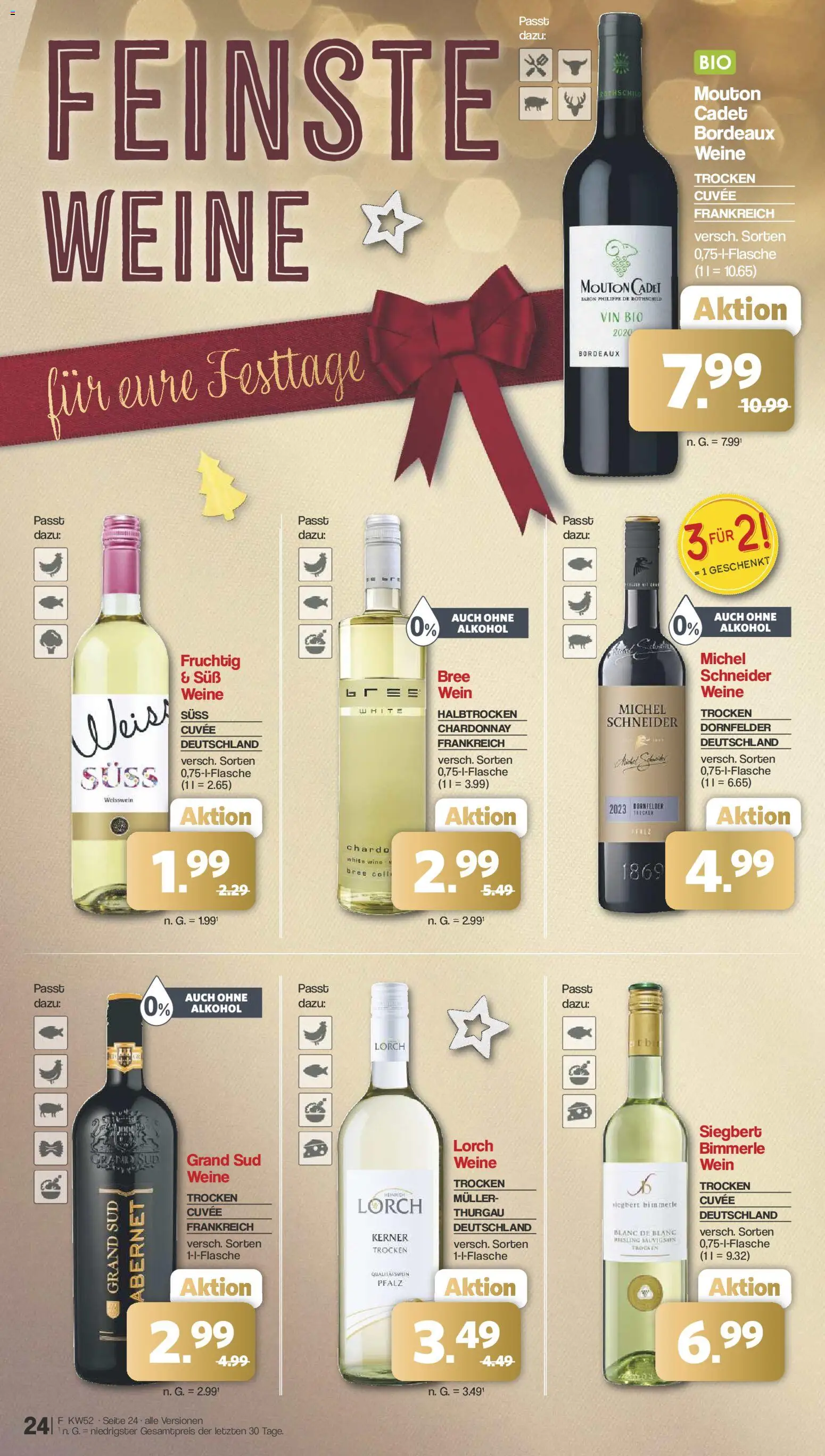 Famila Nordwest Prospekt 	 – gültig ab 22.12.2025 | Seite: 24 | Produkte: Weißwein, Bree, Grand sud, Wein