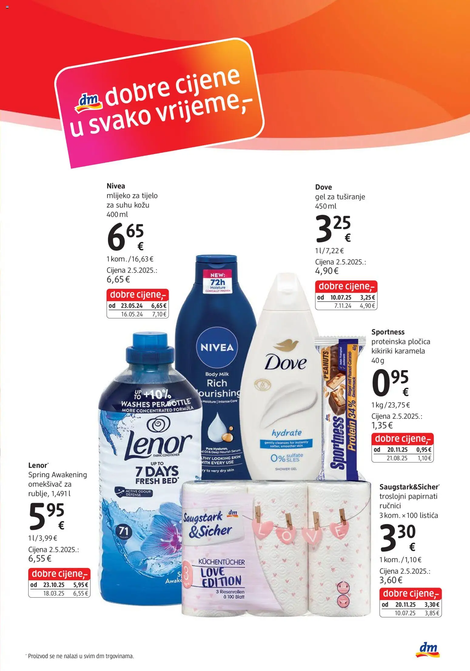 DM katalog | vrijedi od 01.01.2026 | Stranica: 3 | Proizvodi: Mlijeko, Kikiriki, Karamela, Lenor