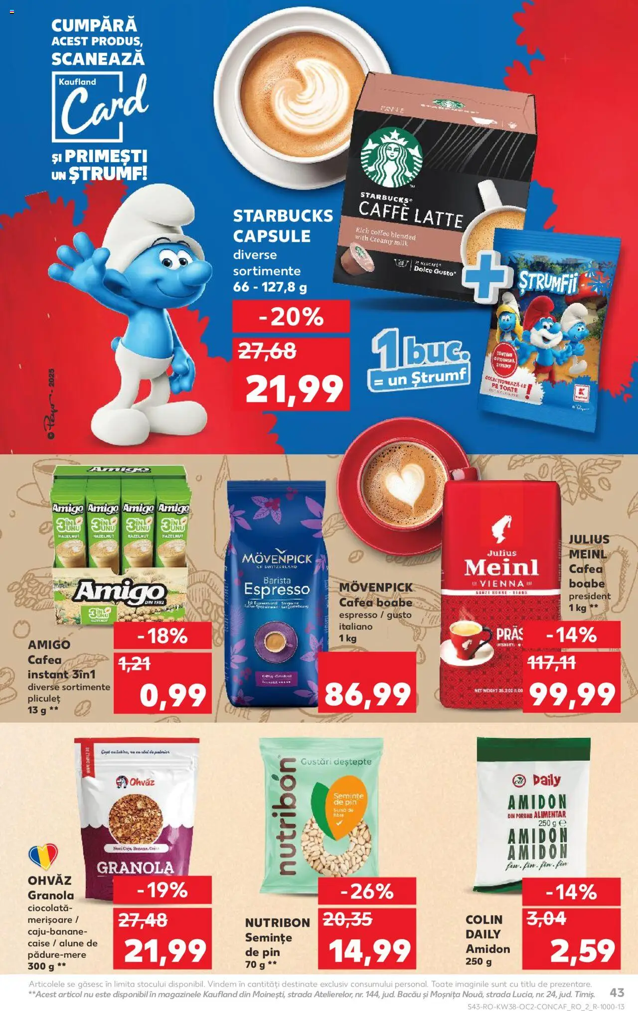 Noul catalog Kaufland – valabil de la 17.09.2025 | Pagină: 43 | Produse: Semințe, Alune, Ciocolată, Ahtapot