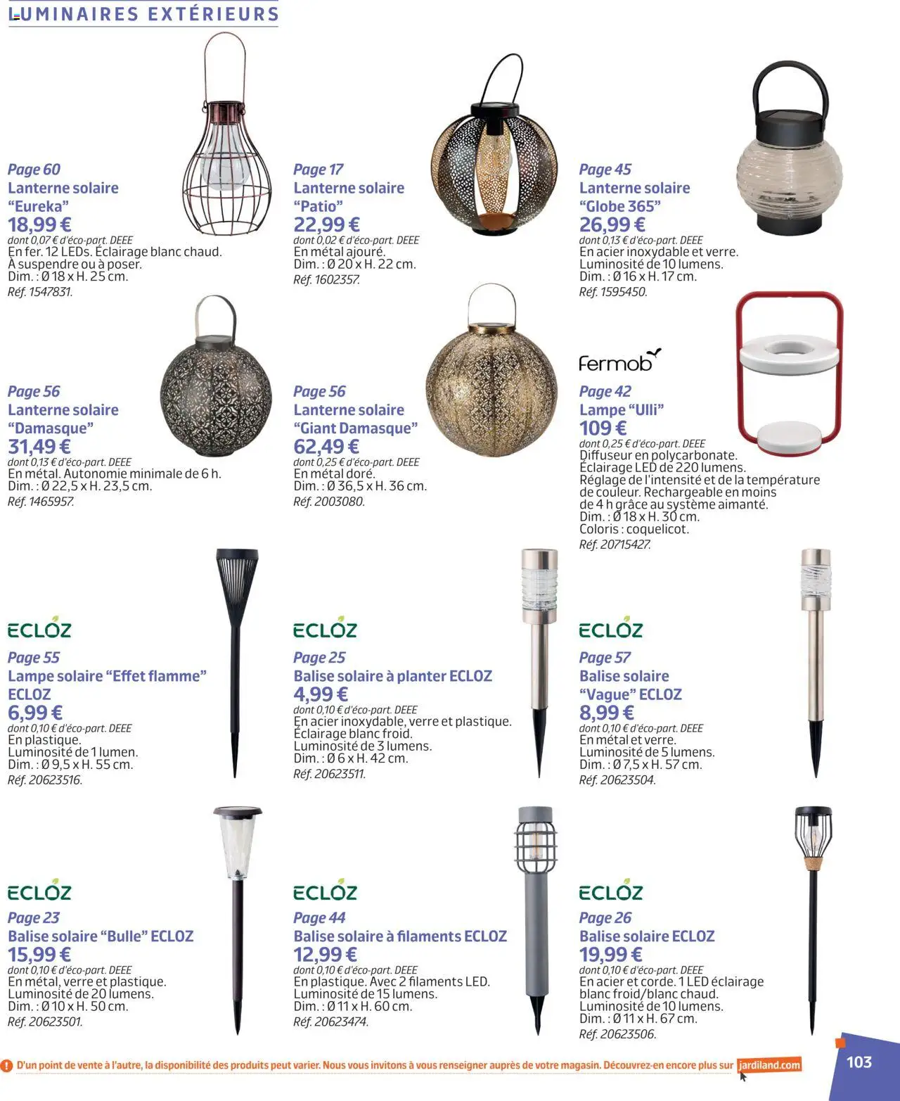  | Page: 102 | Produits: Diffuseur, Lampe, Lampe solaire