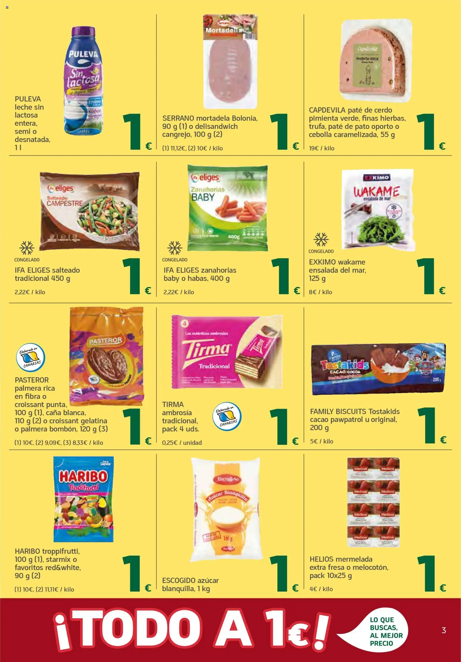 HiperDino folleto │ válido desde el 23.04.2026 | Página: 3 | Productos: Leche sin lactosa, Gelatina, Leche, Mortadela