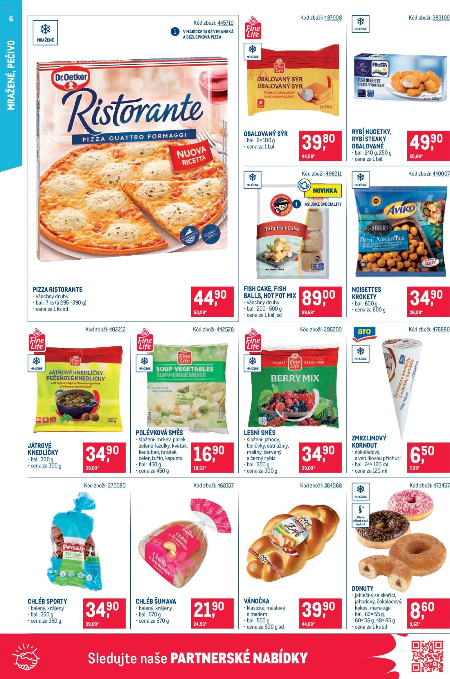 Makro leták - Maloobchod od 05.11.2025 | Strana: 6 | Produkty: Sýr, Chléb, Pizza, Vánočka