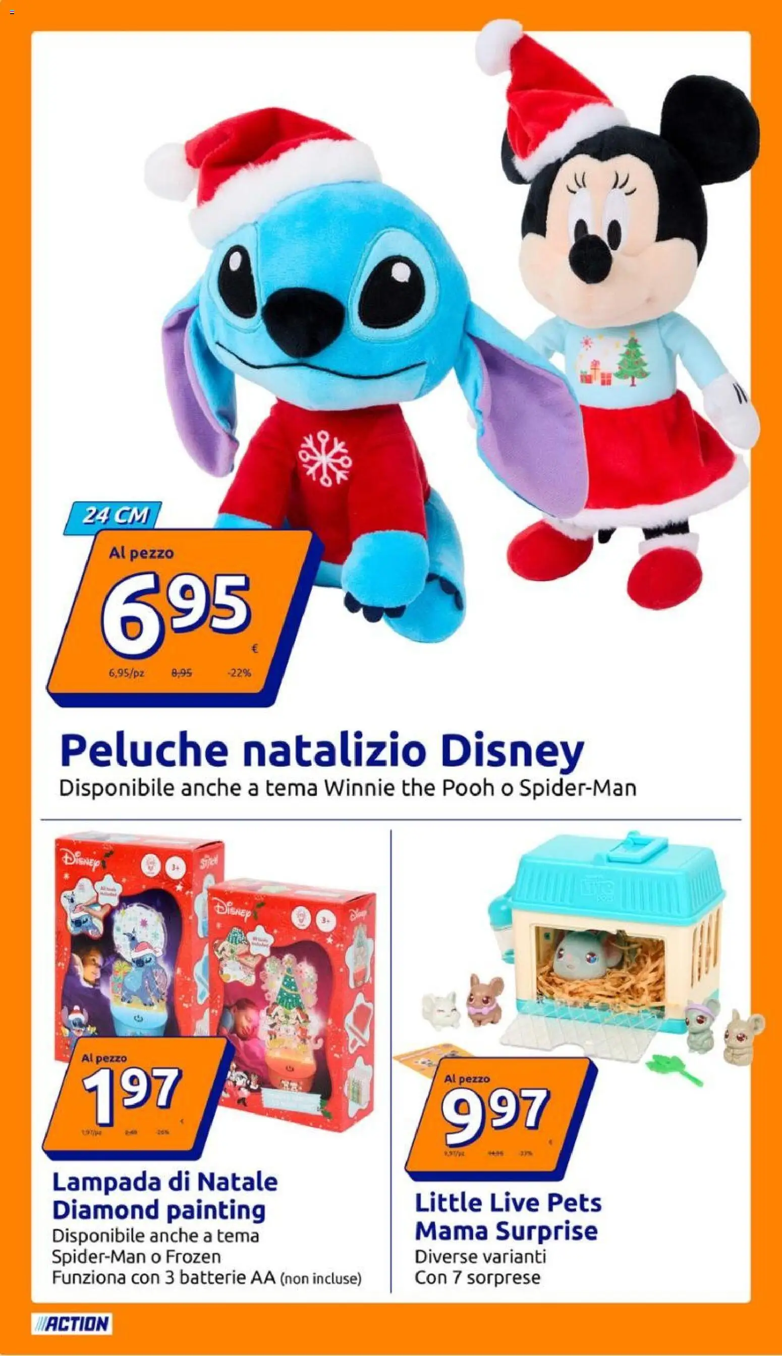 Volantino Action del 12.11.2025 | Pagina: 10 | Prodotti: Peluche, The, Batterie, Lampada