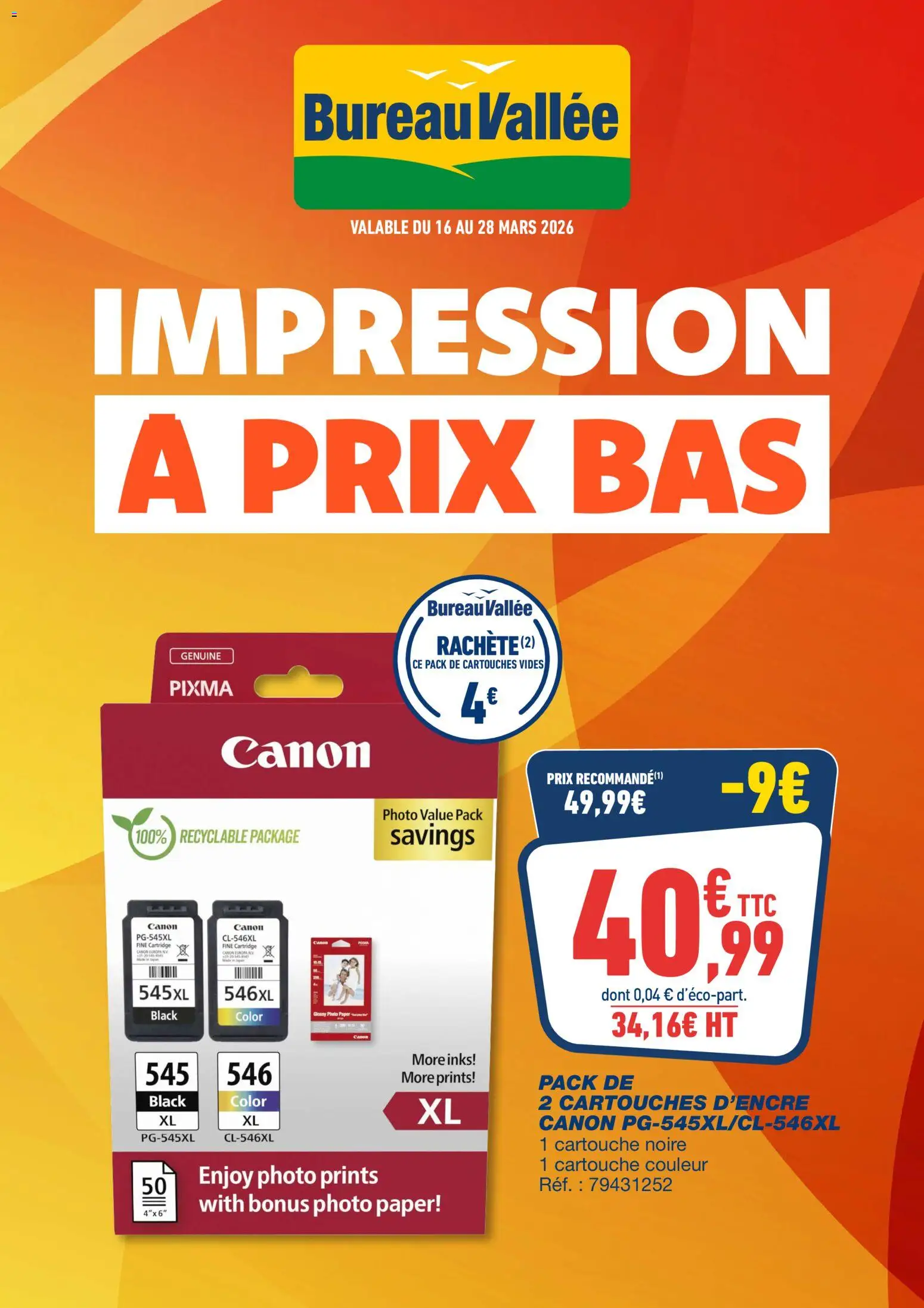 {H1} | Page: 1 | Produits: Bureau, Cartouches d'encre Canon, Cartouche