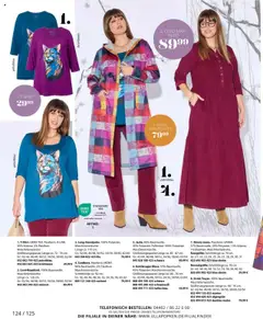 Ulla Popken Prospekt 	 ab 01.10.2025 gültig | Seite: 124 | Produkte: Sweatjacke, Kleid