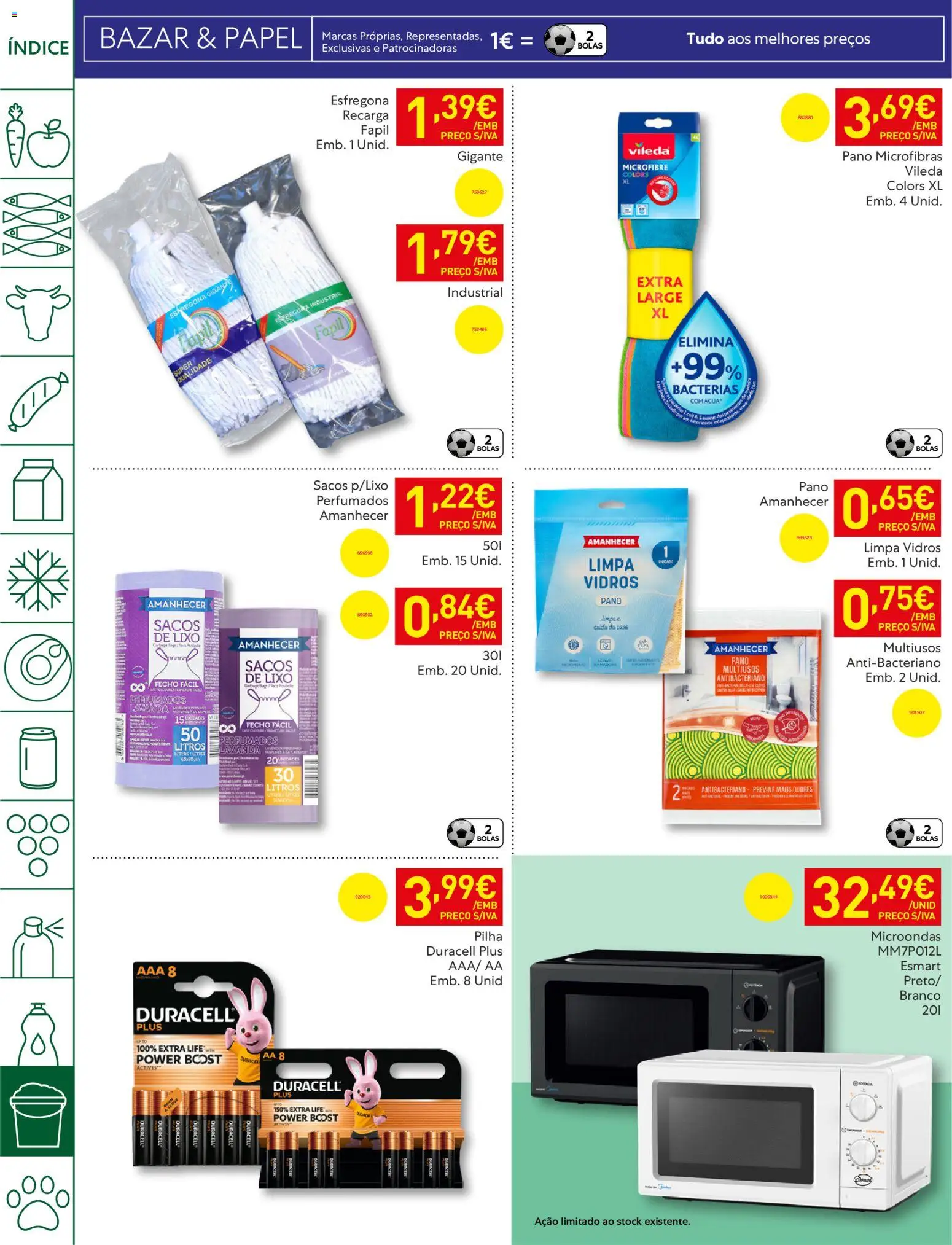 Recheio - Bons Negócios Madeira │ válido de 14.04.2026 | Página: 50 | Produtos: Limpa vidros, Microondas