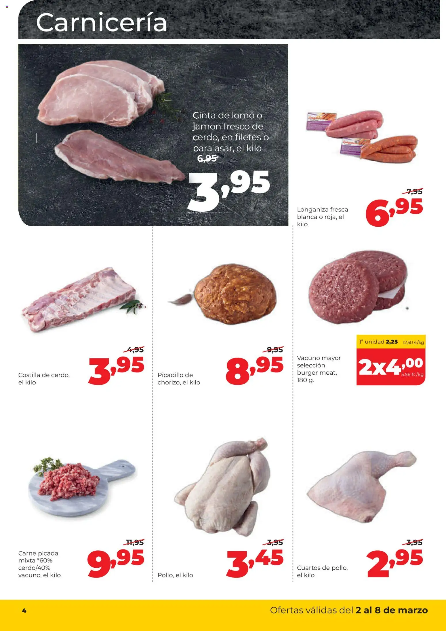 Alimerka folleto Asturias │ válido desde el 02.03.2026 | Página: 4 | Productos: Jamón, Longaniza