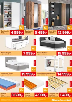 ASKO nábytek leták od 07.08.2025 | Strana: 3 | Produkty: Postel, Šatní skříň, Rošt, Skříň