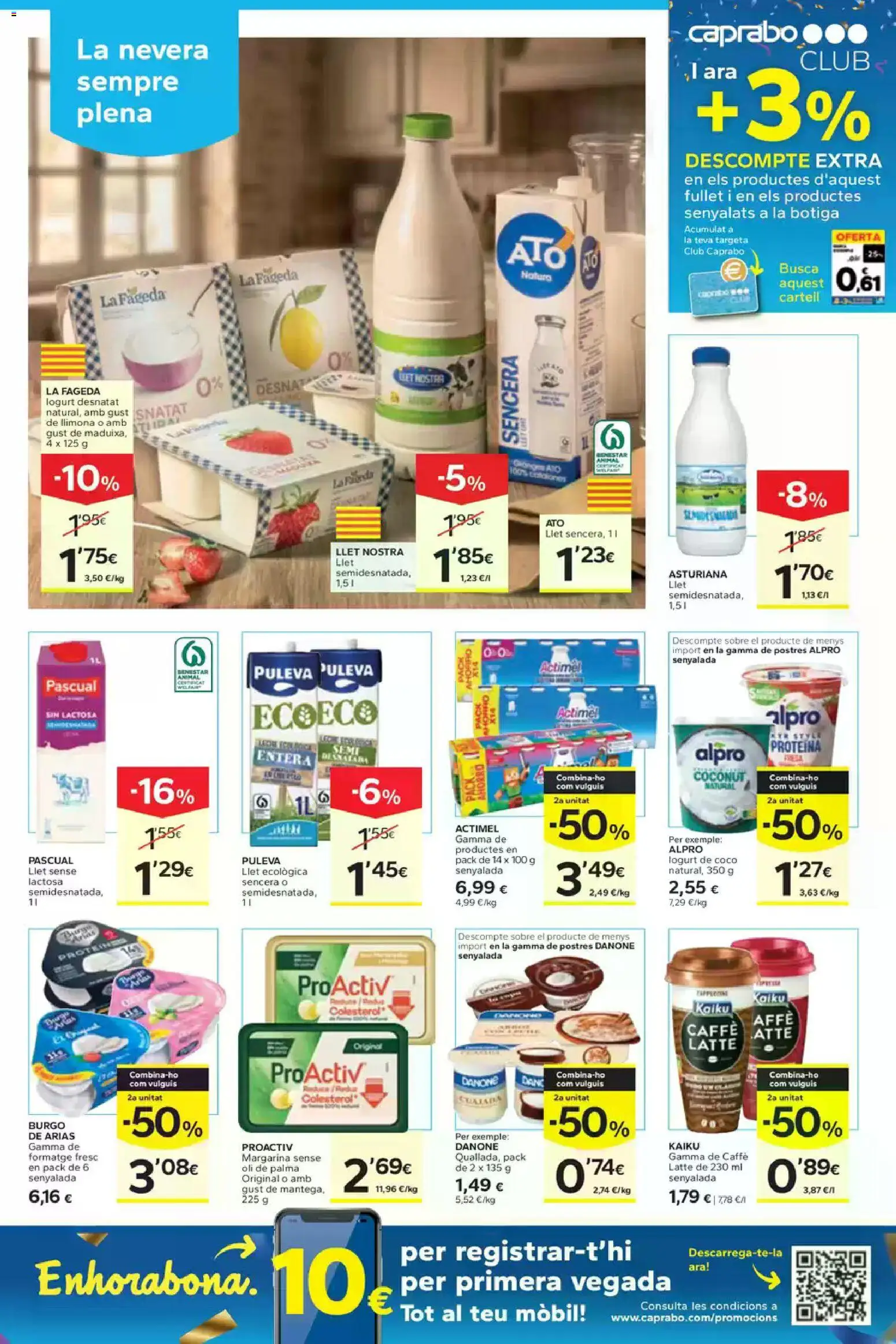 Caprabo folleto │ válido desde el 16.04.2026 | Página: 9 | Productos: Τυρόπιτα, Margarina, Nevera