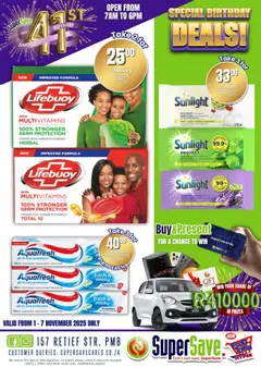 Super Save specials catalogue – valid from 31.10.2025 | Page: 27 | Products: Bath, Multivitamins, Soap