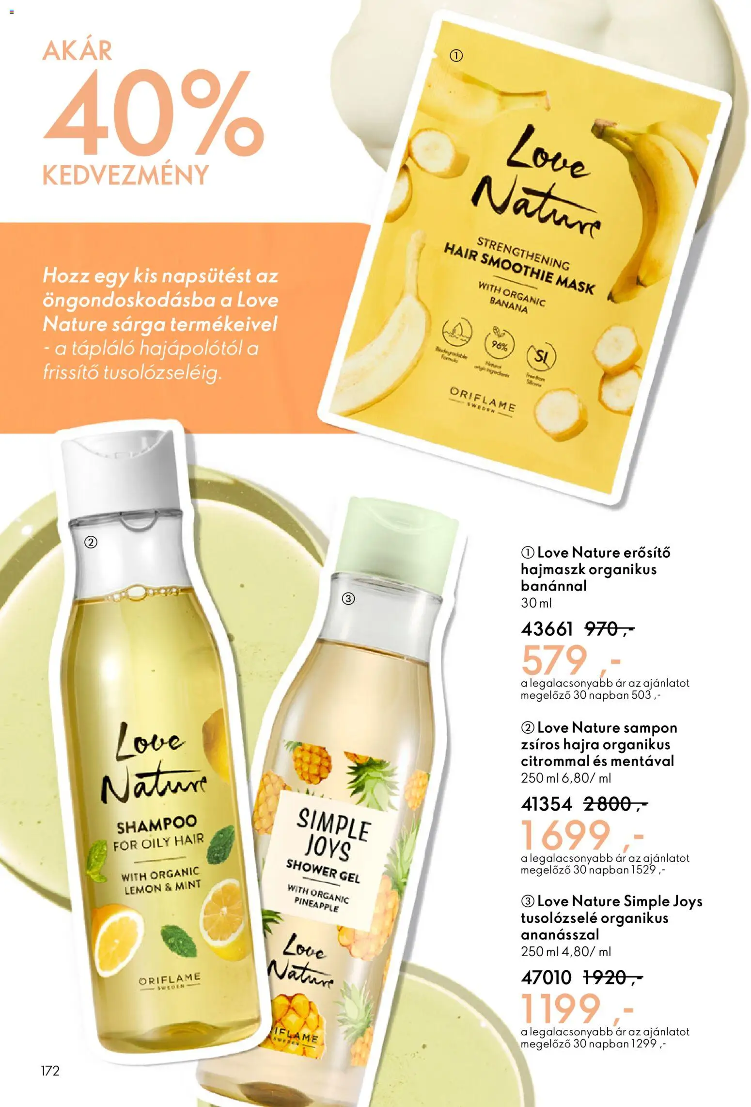 Oriflame akciós ujság - amely érvényes a következő dátumtól: 11.02.2026 | Oldal: 172 | Termékek: Sampon, Hajmaszk, Smoothie, Erősítő
